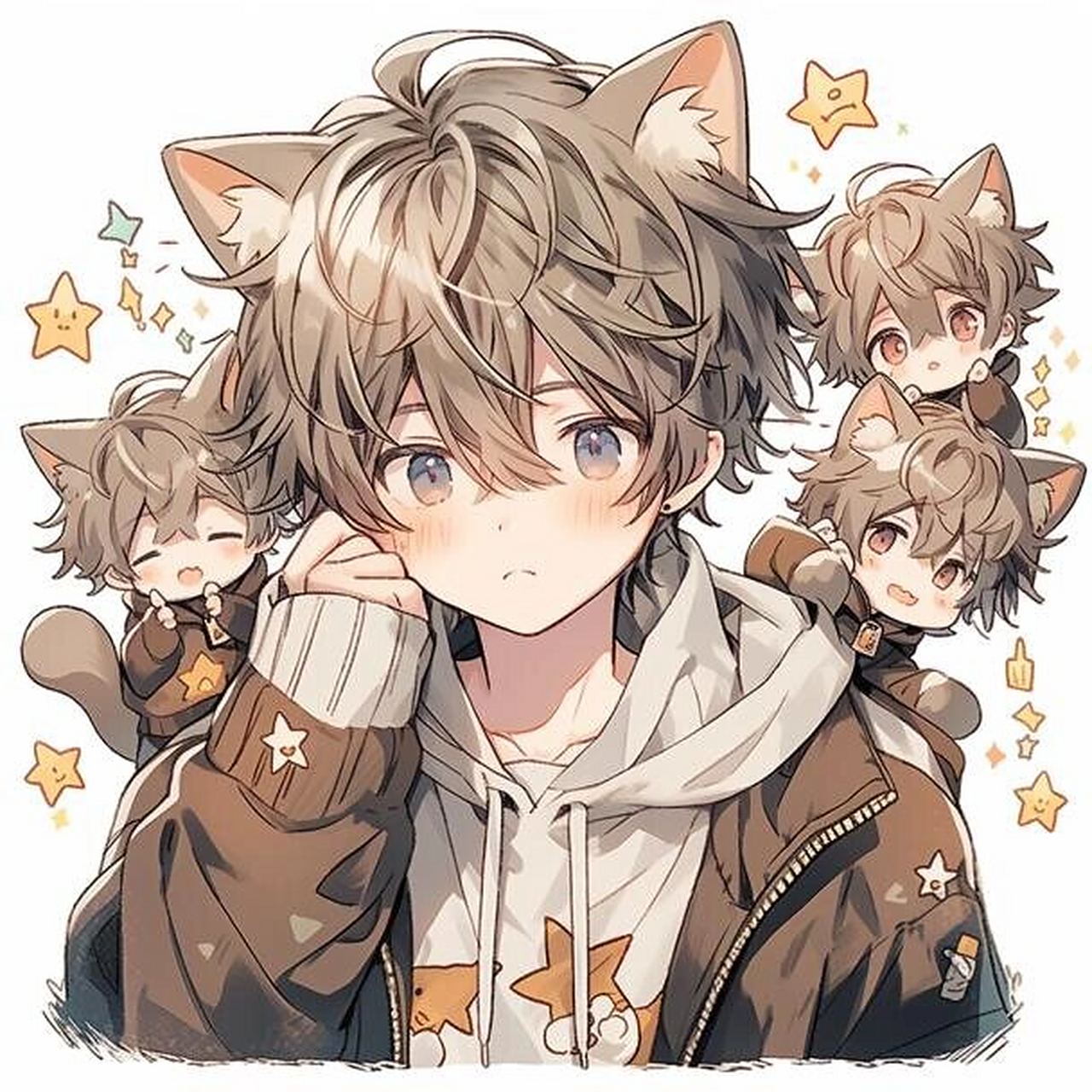 动漫男生头像97猫耳少年 正太版