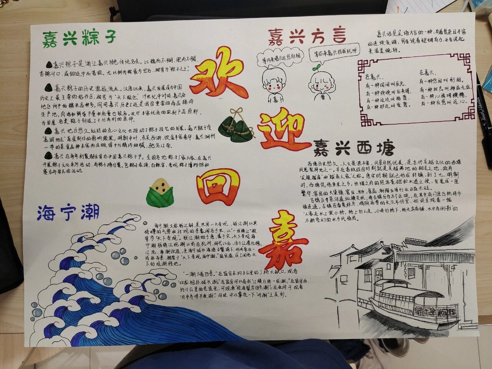 我和我的家乡手抄报