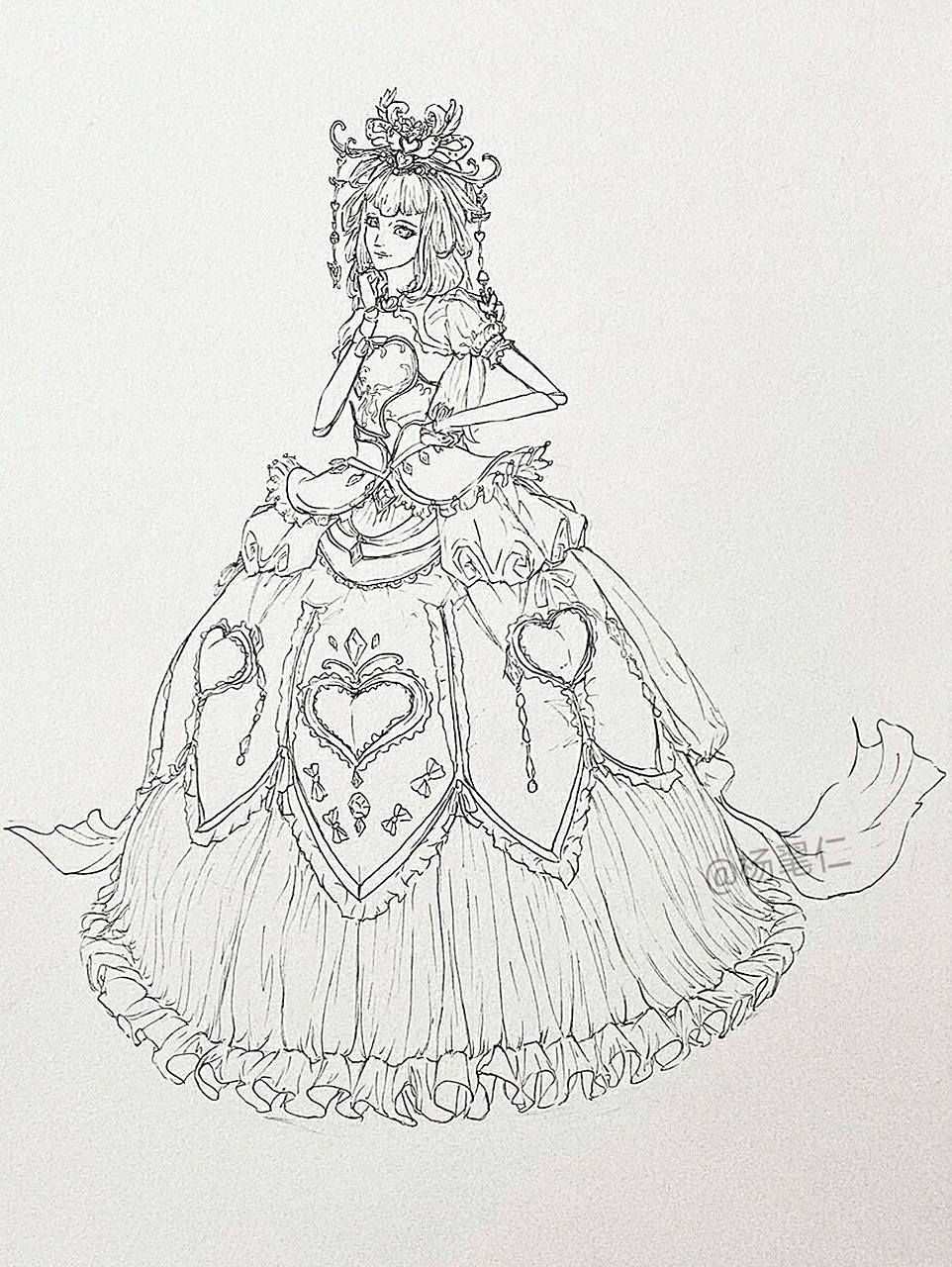 手绘人物之白光莹 叶罗丽手绘人物之白光莹,情公主,黑香菱