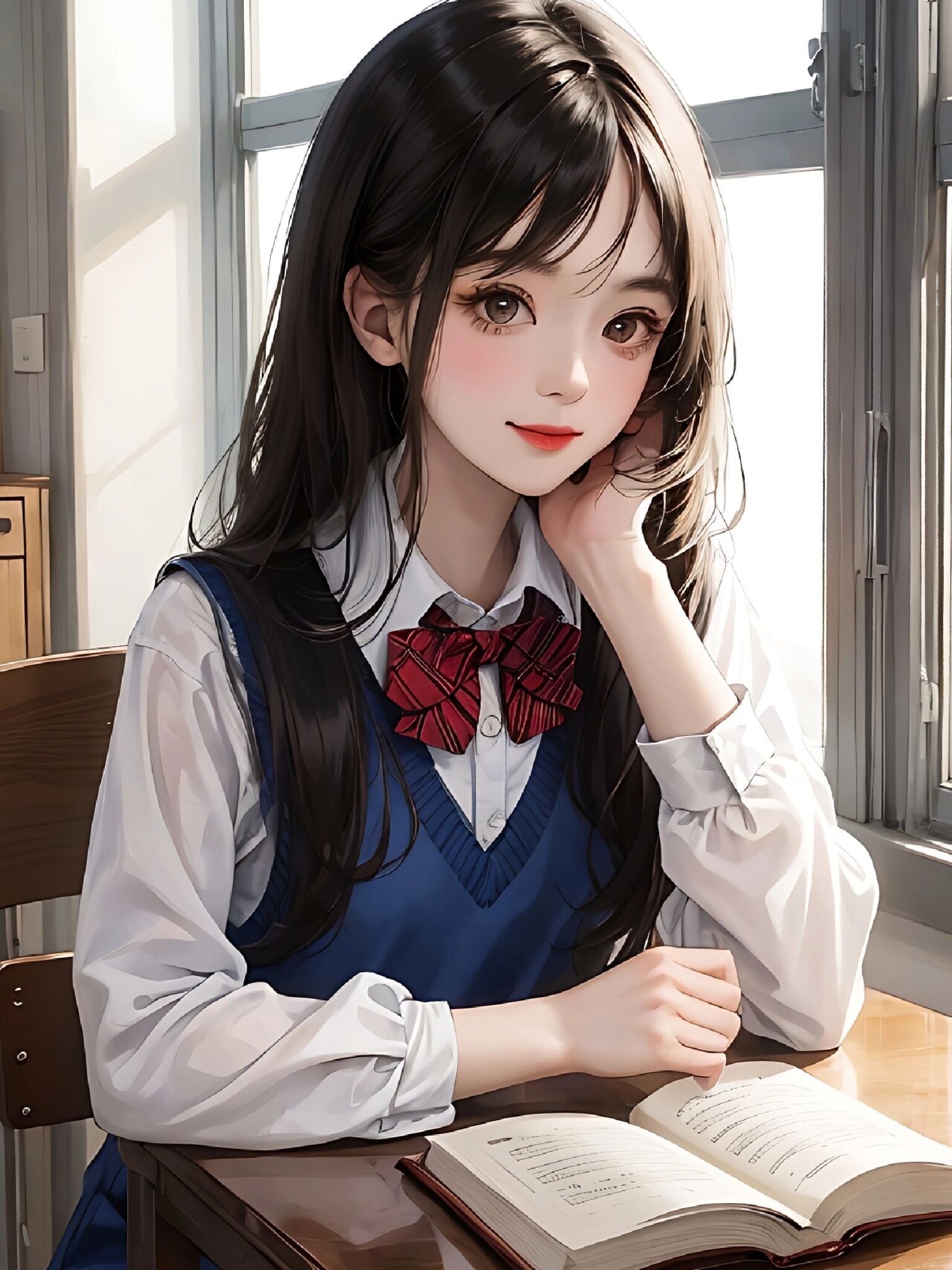 漫画女生头像93青春岁月-学生校园版