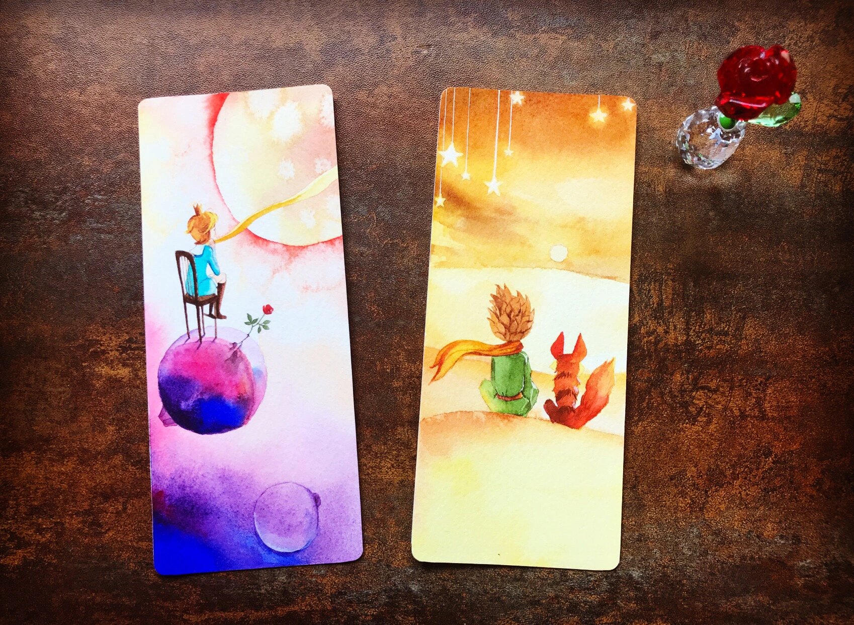 小王子手绘书签 一直爱,一直爱02