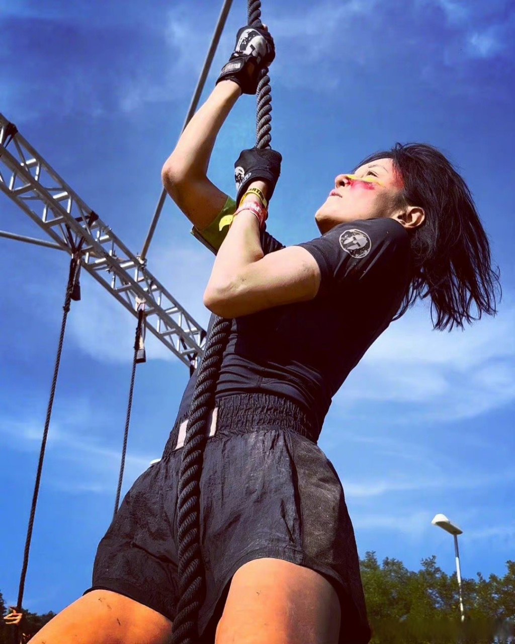 9115张蓝心蓝心zoezhang 参加斯巴达勇士赛 斯巴达勇士赛