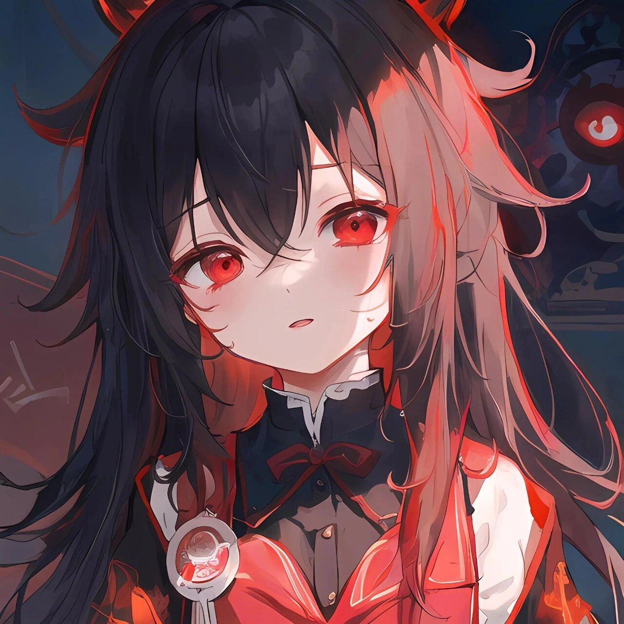 红瞳萝莉 #新头像的魅力# #ai绘画# #无界版图ai绘画# #绘画# #头像