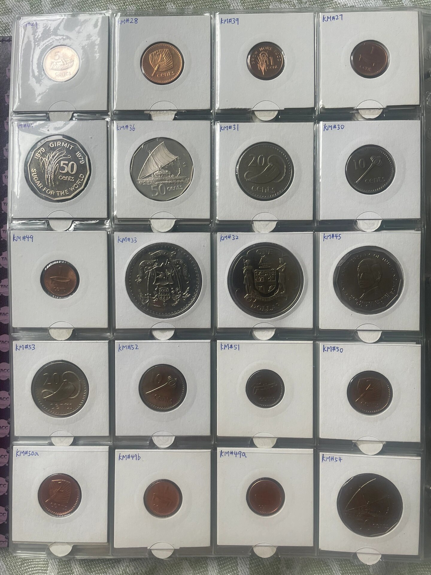 我的硬币收藏3—斐济 斐济位于南太平洋,瓦努阿图以东,汤加以西