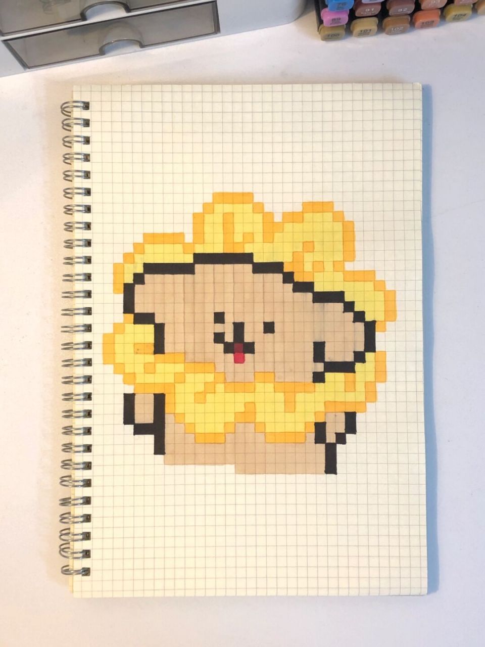 999幅像素画第93期:线条小狗情侣版2661598 线条小狗另一半