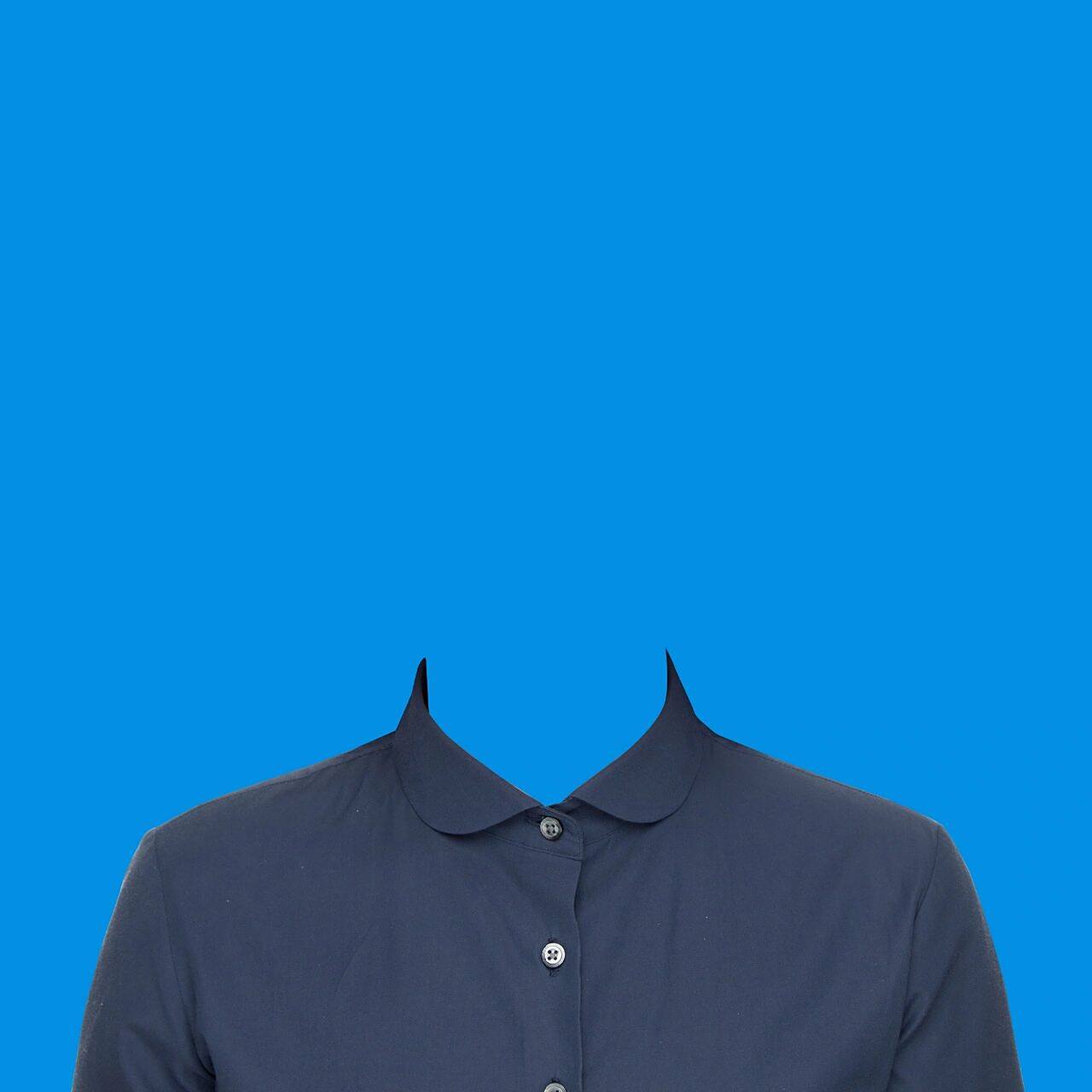 蓝底证件照服装素材/款式很多/高清原图自取 实现证件照自由全靠它啦!