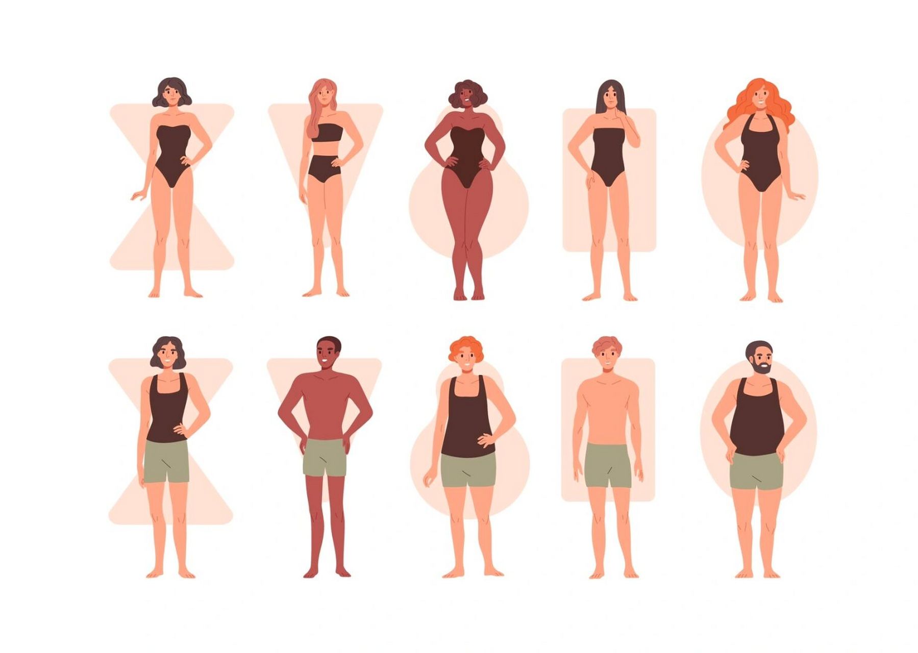 各人种女性身材对比图片