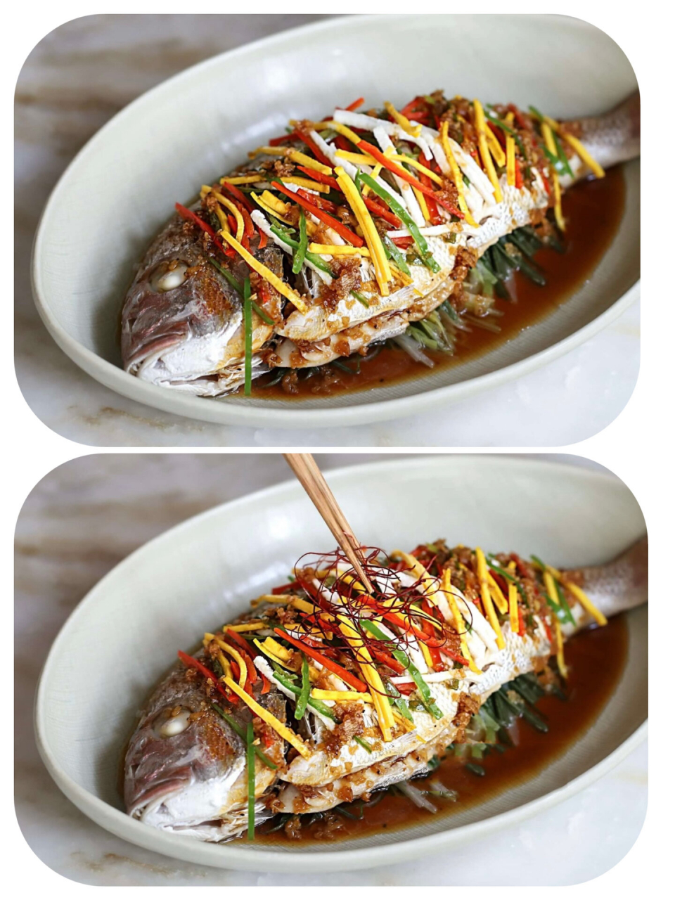 再加上清蒸的做法简单,保持了鱼的原汁原味,不腥而美味满满,节日时