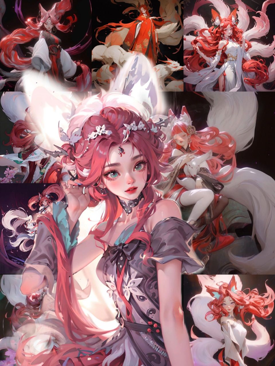 妲己新皮肤02九尾狐头像壁纸分享 九尾狐好美 似乎确定抽奖