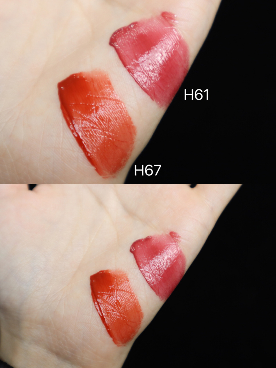 韩熙贞小银管水光唇釉出新色啦～ 我手里有h61 这次入了新色h67!