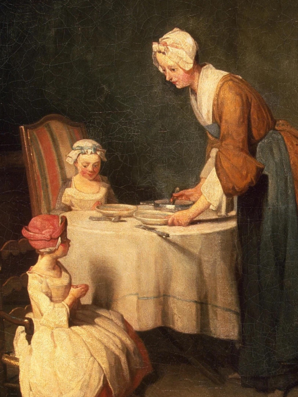 今天你看画了吗|午餐前的祈祷 96 夏尔丹《午餐前的祈祷》是18世纪