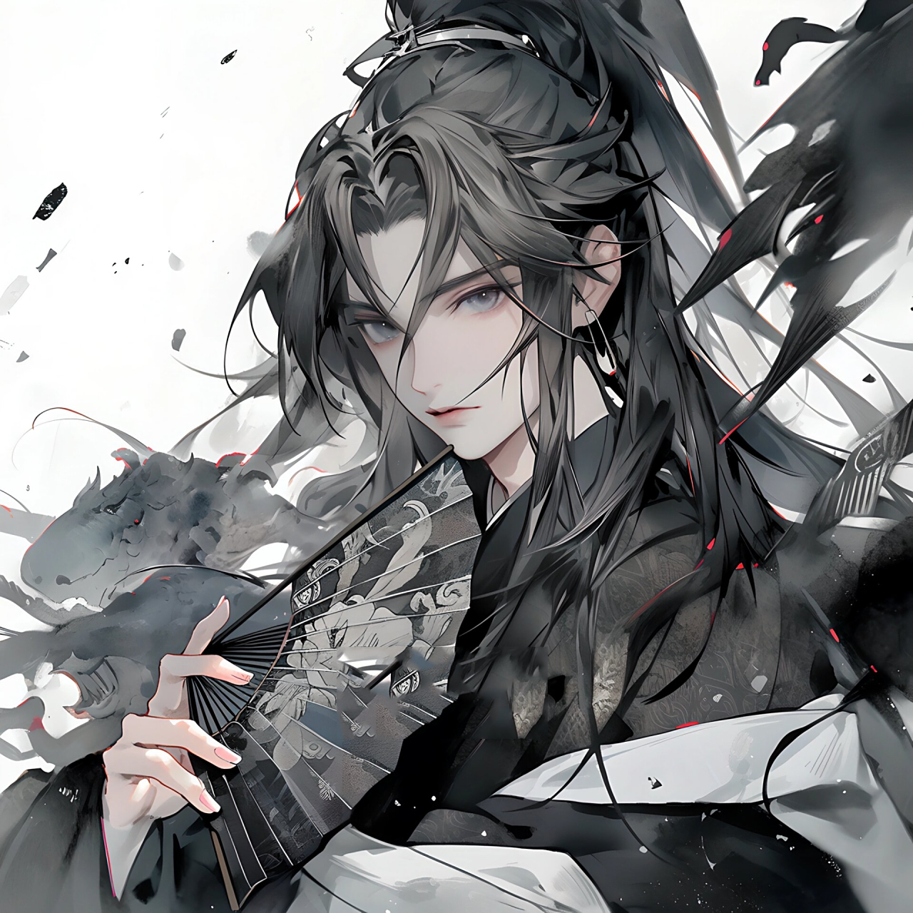 古风情侣头像|扇子一出,清凉一夏!