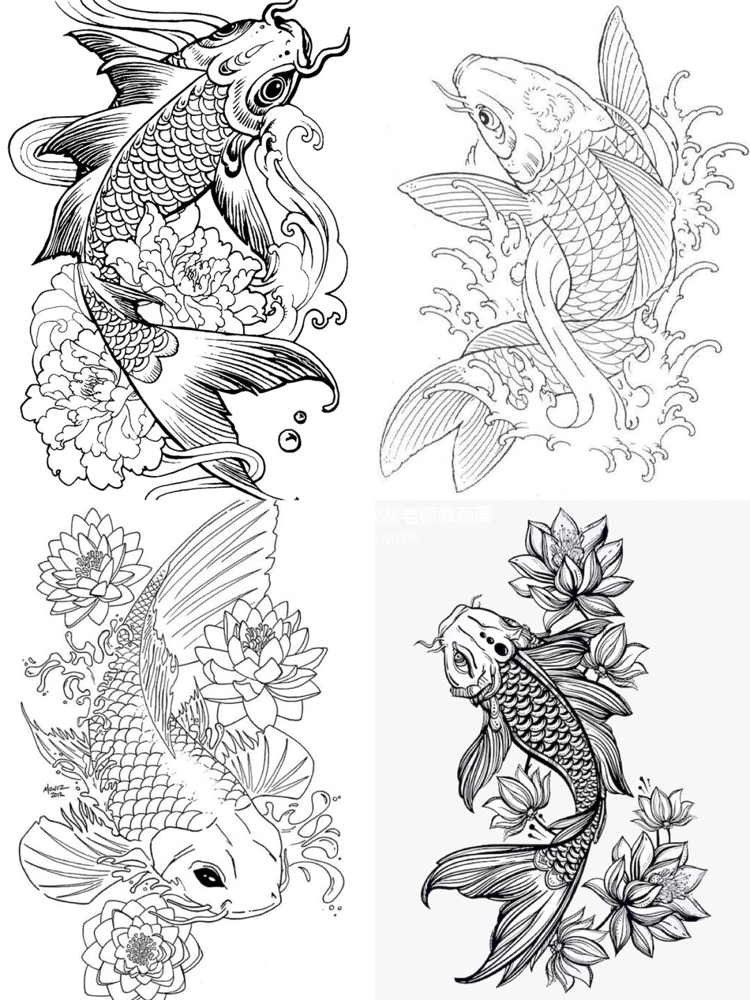 💚高清创意线描临摹素材08