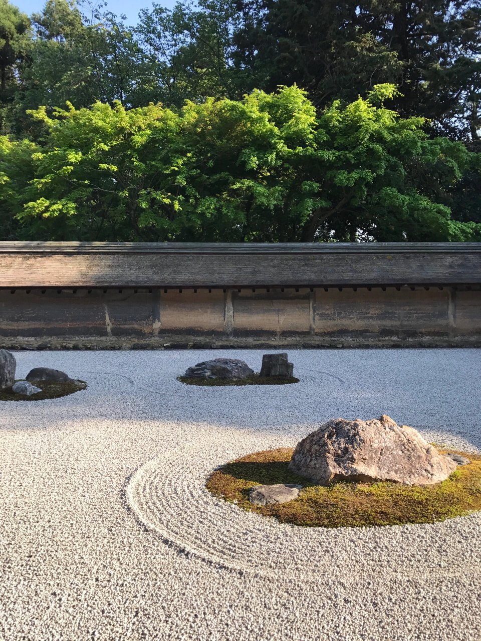 日本龙安寺石庭图片