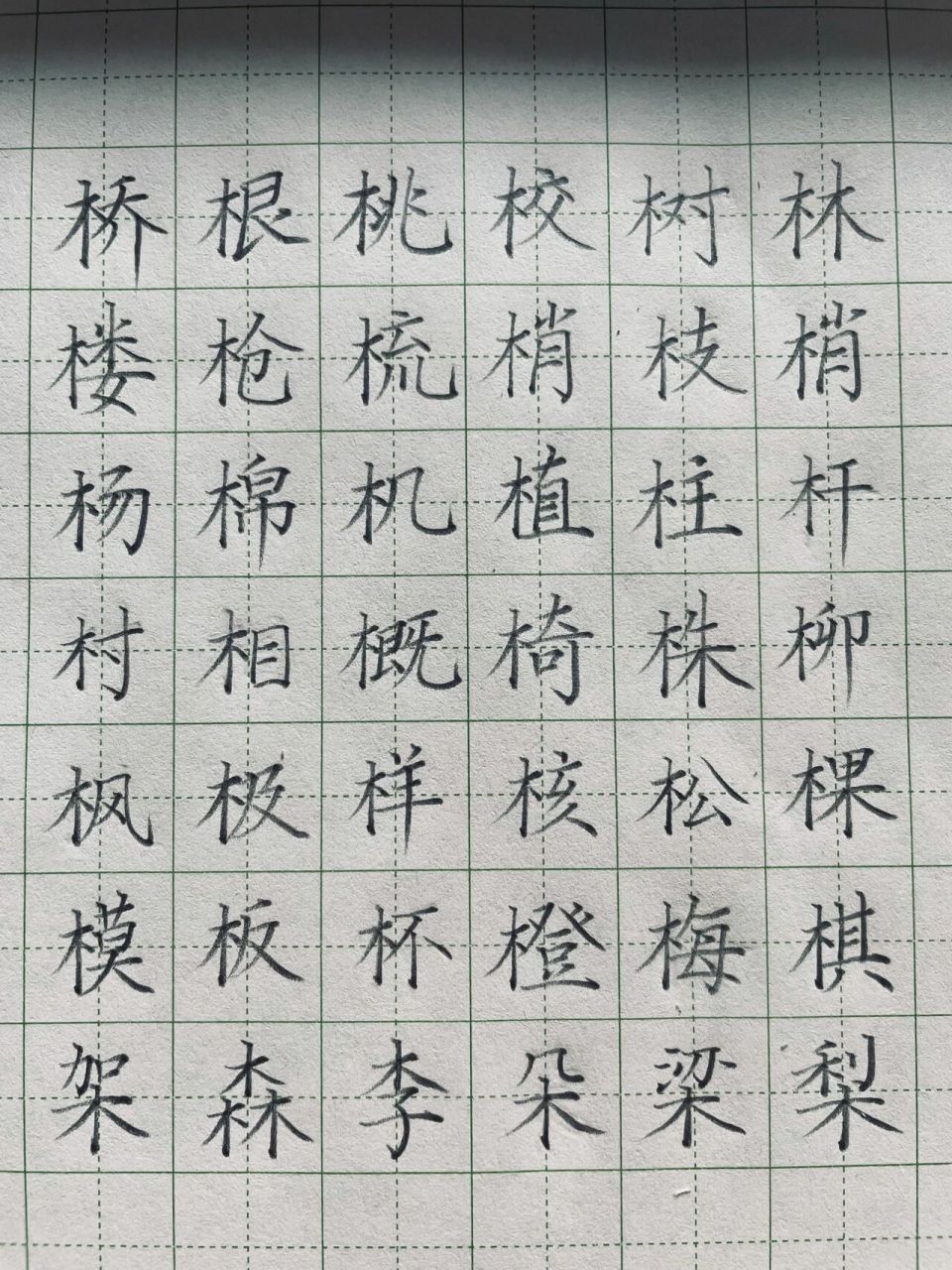 木字旁6画的字图片