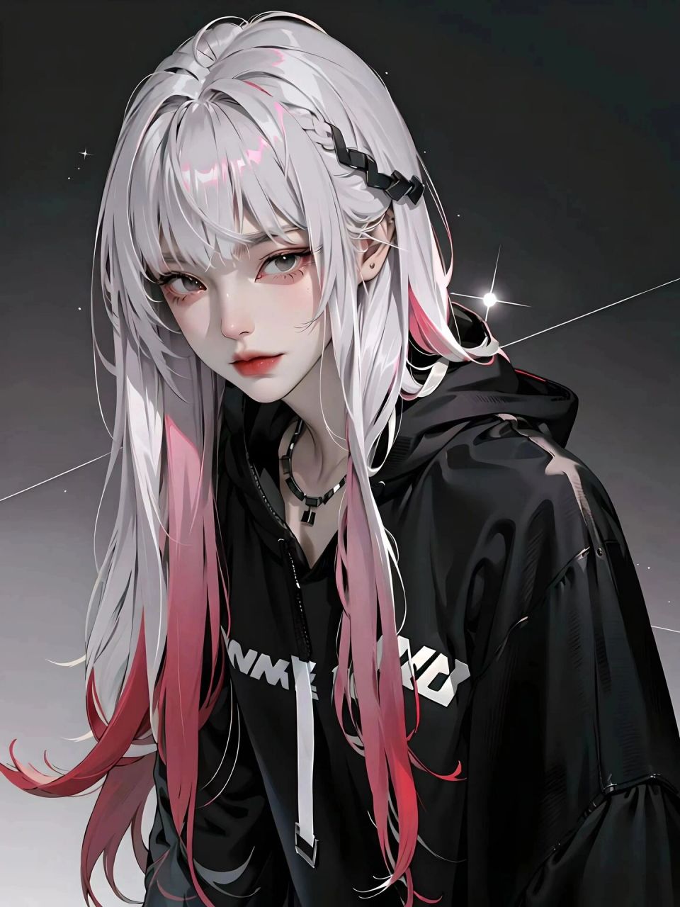 女生头像|白毛挑染御姐系,眼神我爱了 只要不关注任何人的动态,不揣测