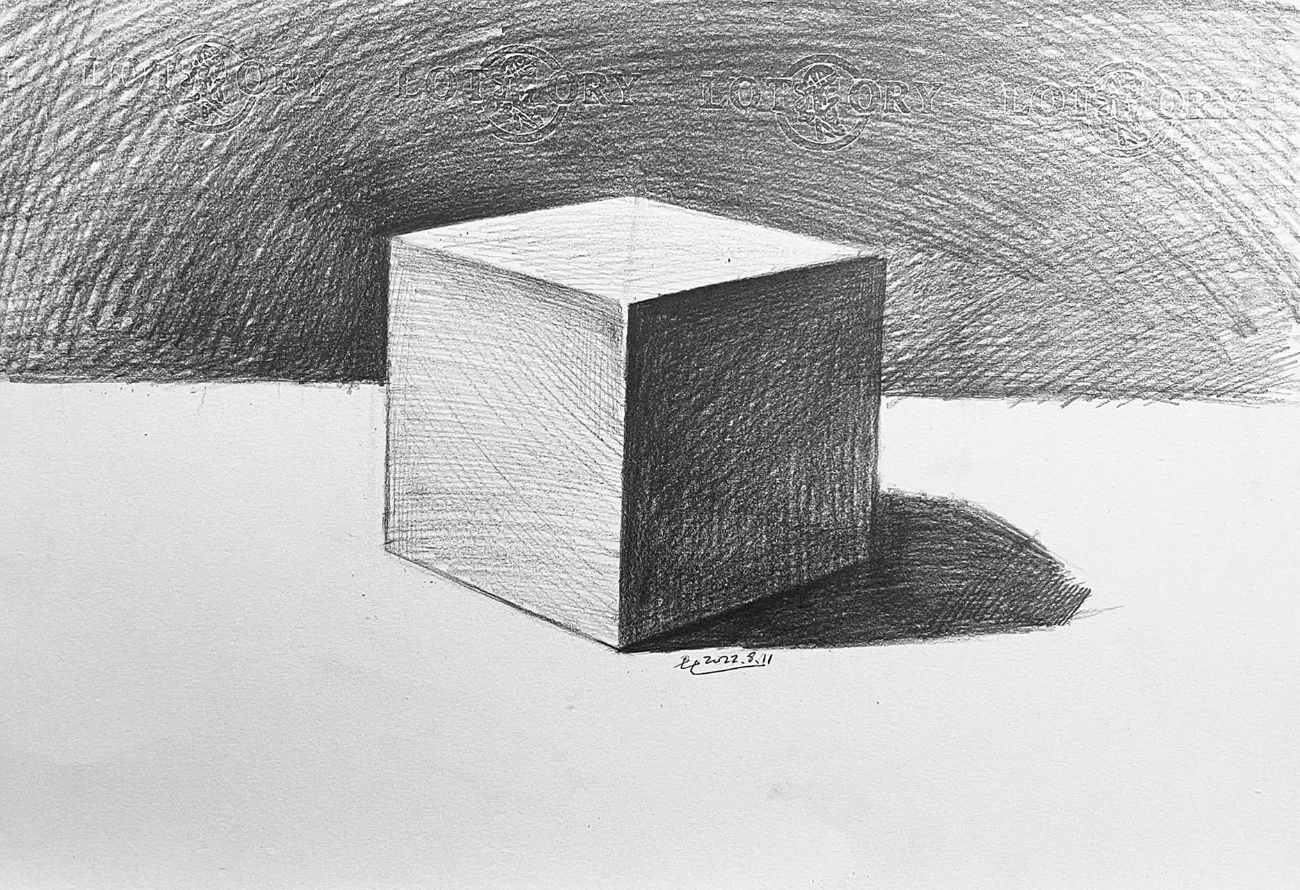 8715素描几何体/基础入门【正方体】6015 正方形体都会画