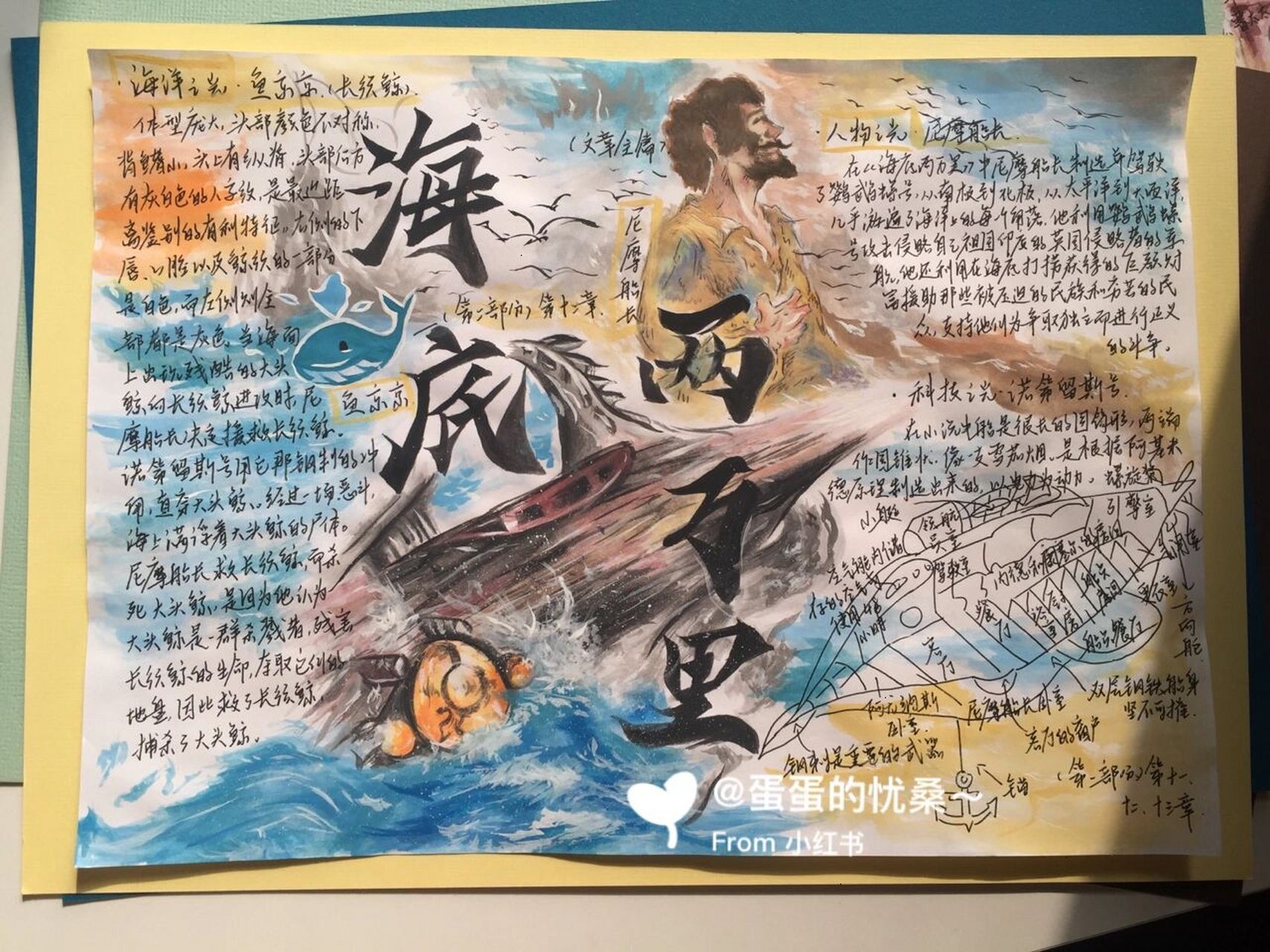 海底两万里手抄报 终于完成了 哪个更搭呢?
