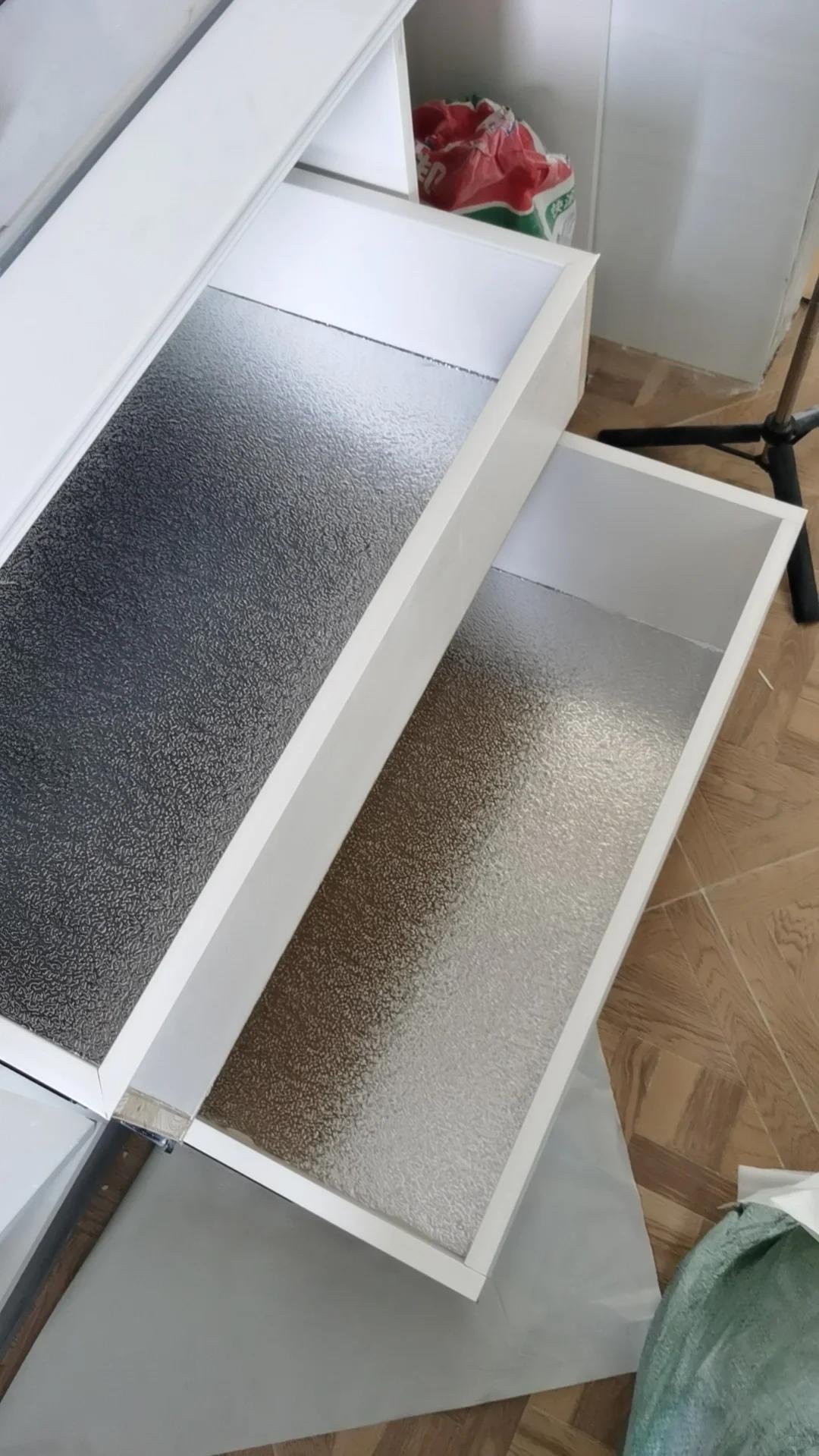 橱柜完美贴铝箔纸膜,教程已出手残也行