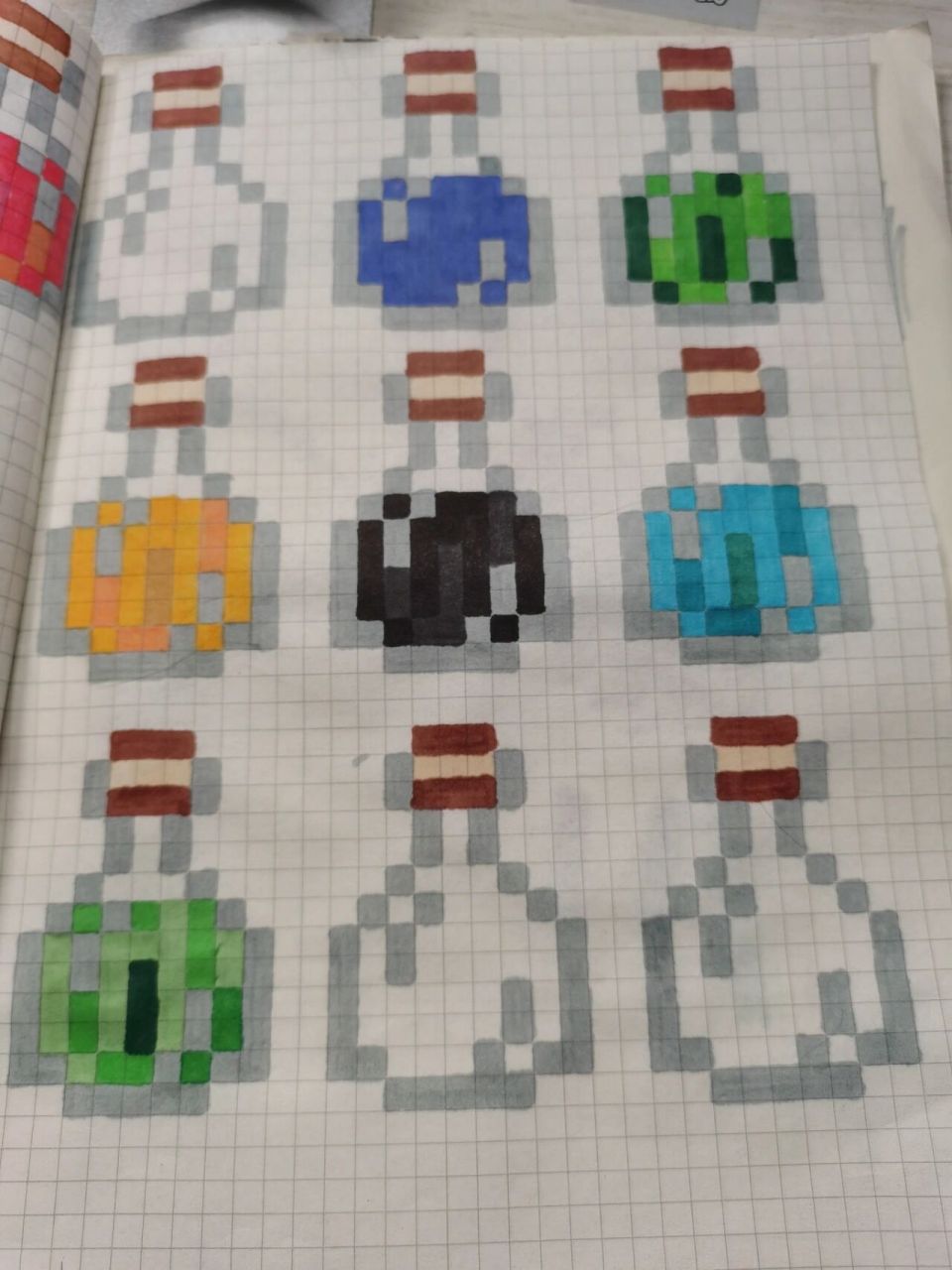 我的世界像素画跳跃药水