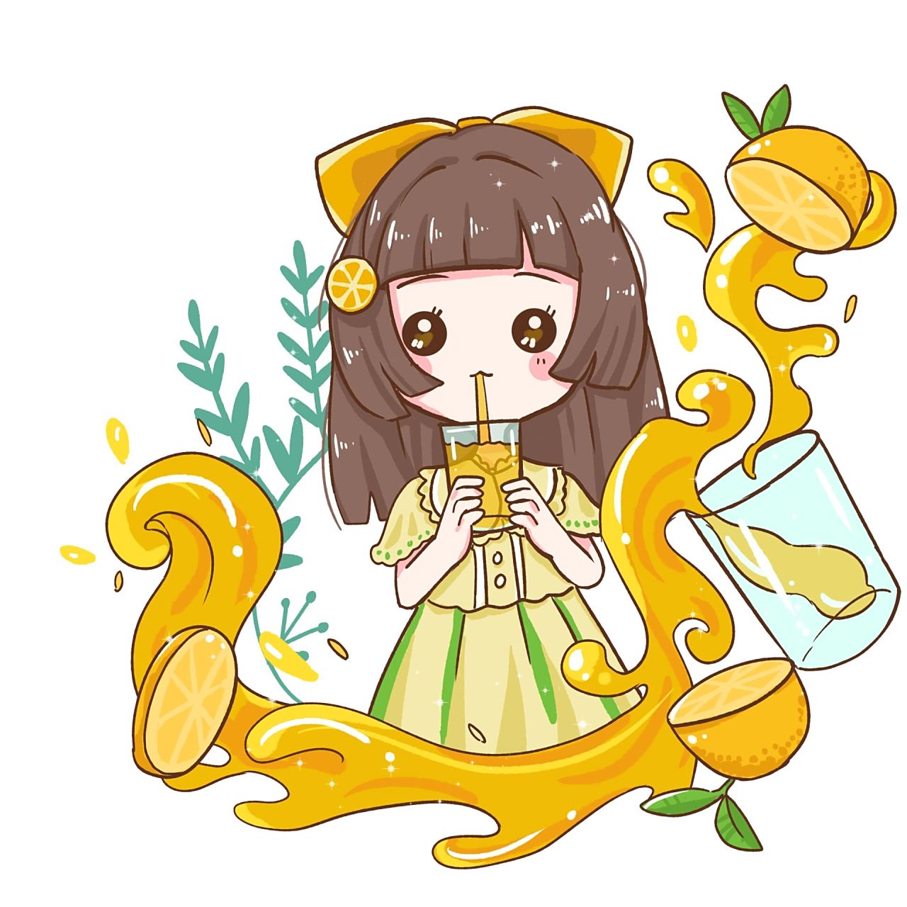 可爱插画 |卡通人物创意小插画 92今天分享一套非常可爱的卡 通手绘