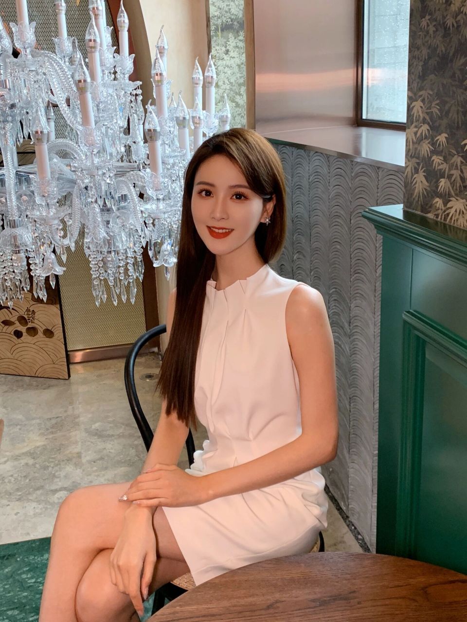 oliviawang lady|优雅对摺郁金香花苞连衣裙 优雅对褶郁金香花苞