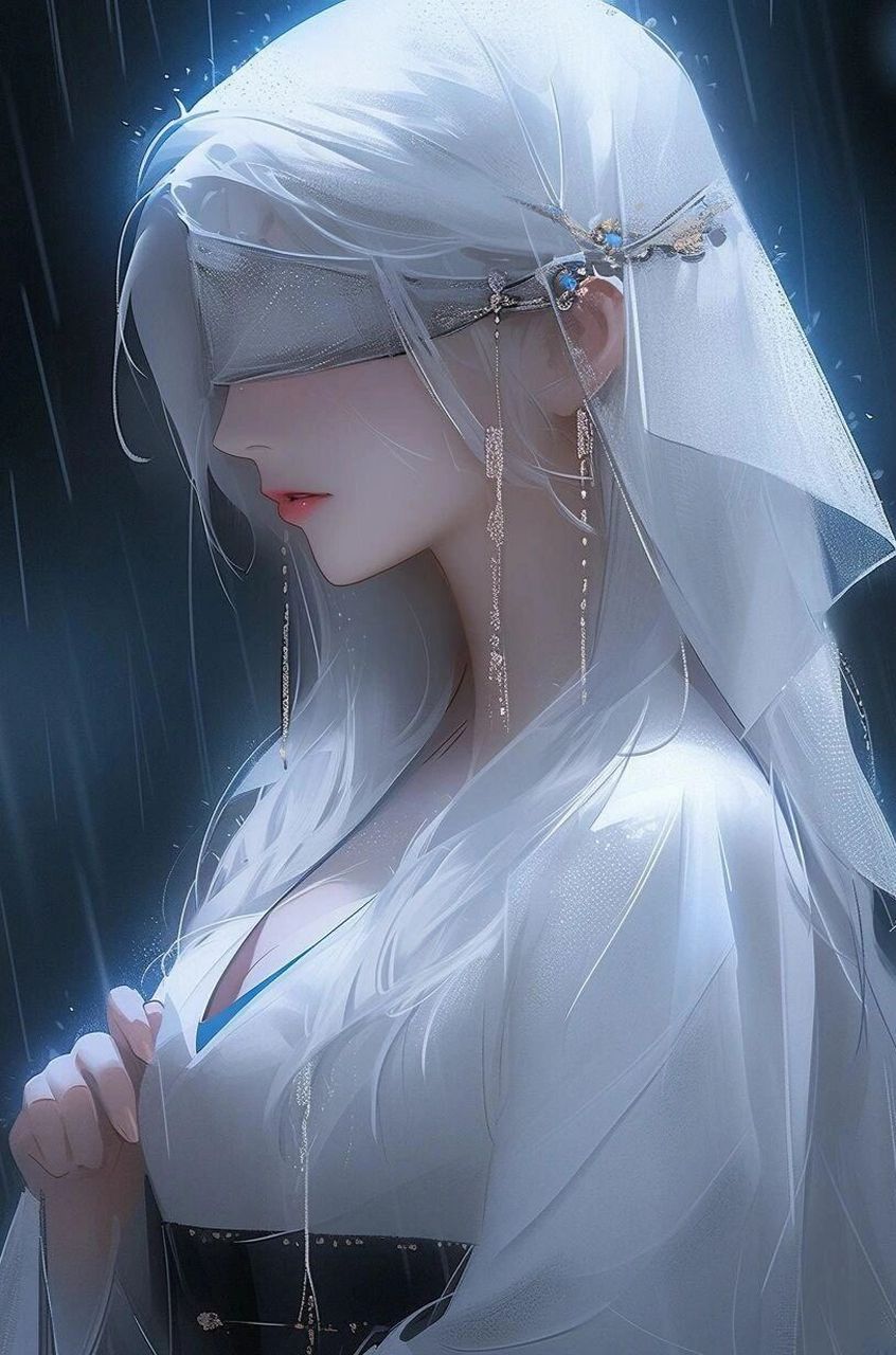 蒙眼少女|手机壁纸