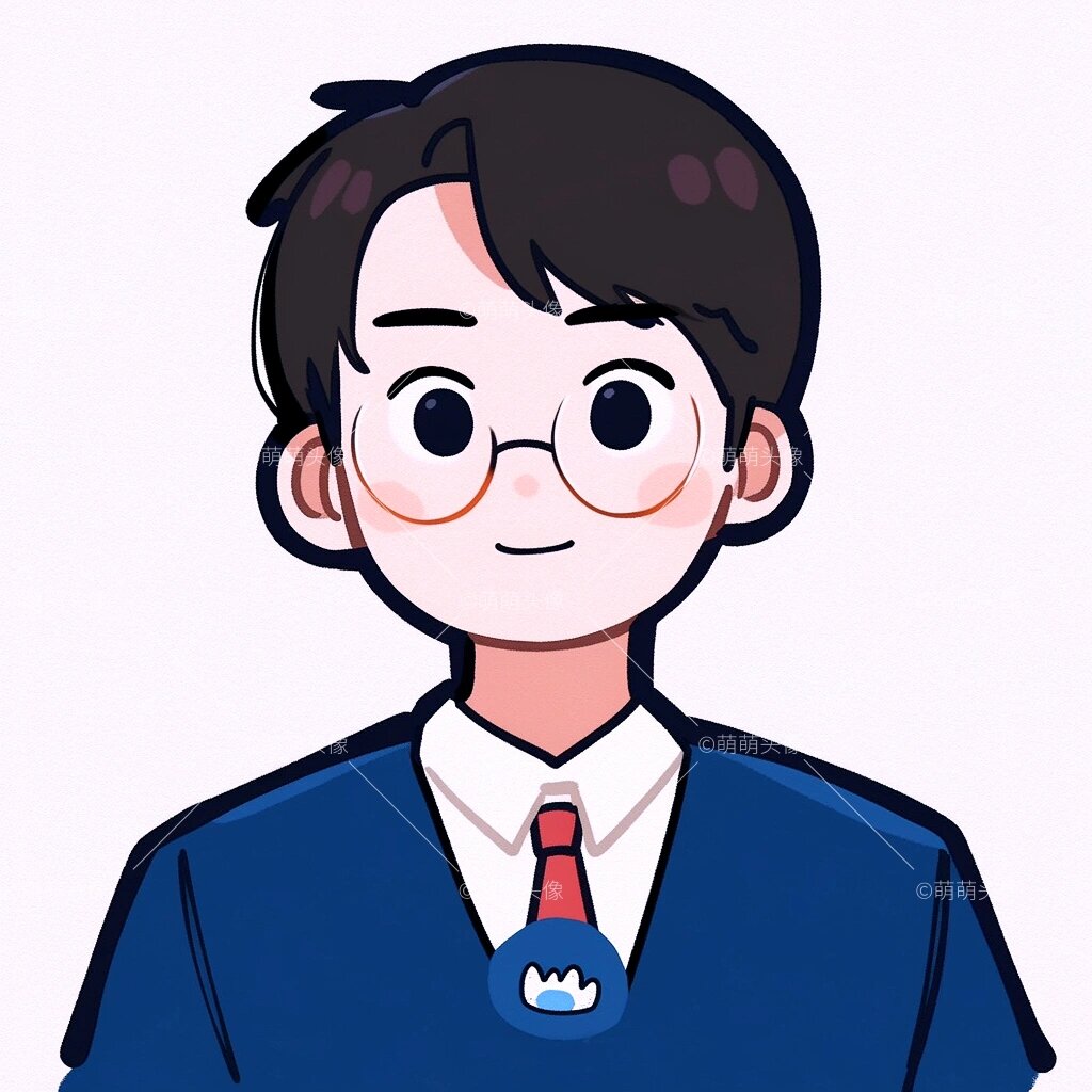 极简q版|简约手绘风格气质男头像