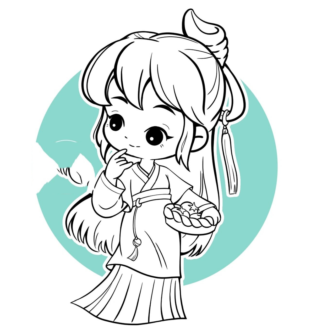 绘画日签‖day9打卡 9/36 田螺姑娘 今天第一轮打卡完毕 中间也有想要