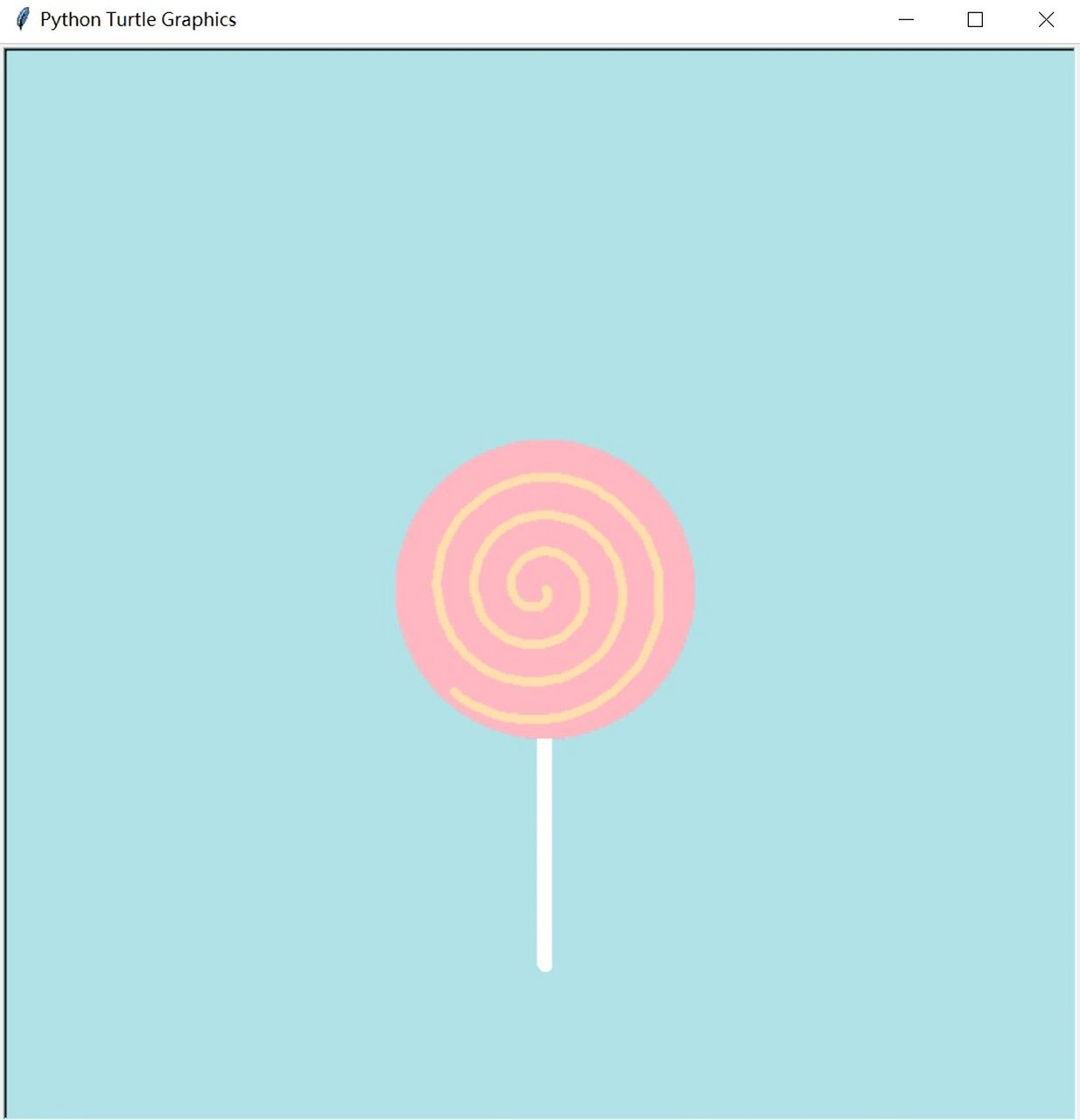 python_turtle基础绘画015660156651566棒棒糖 97