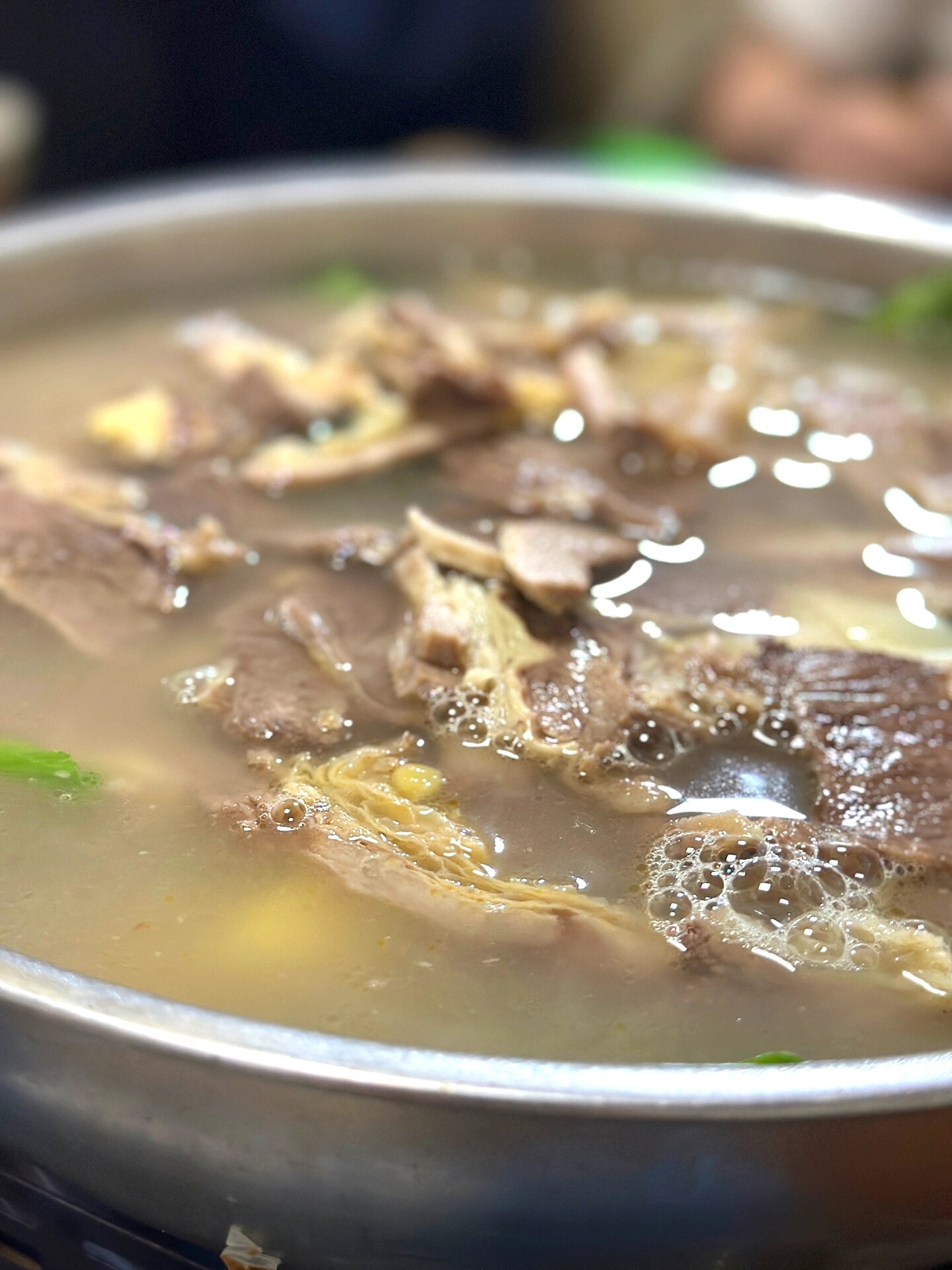梨花汤馆的牛肉汤火锅!超级好吃!