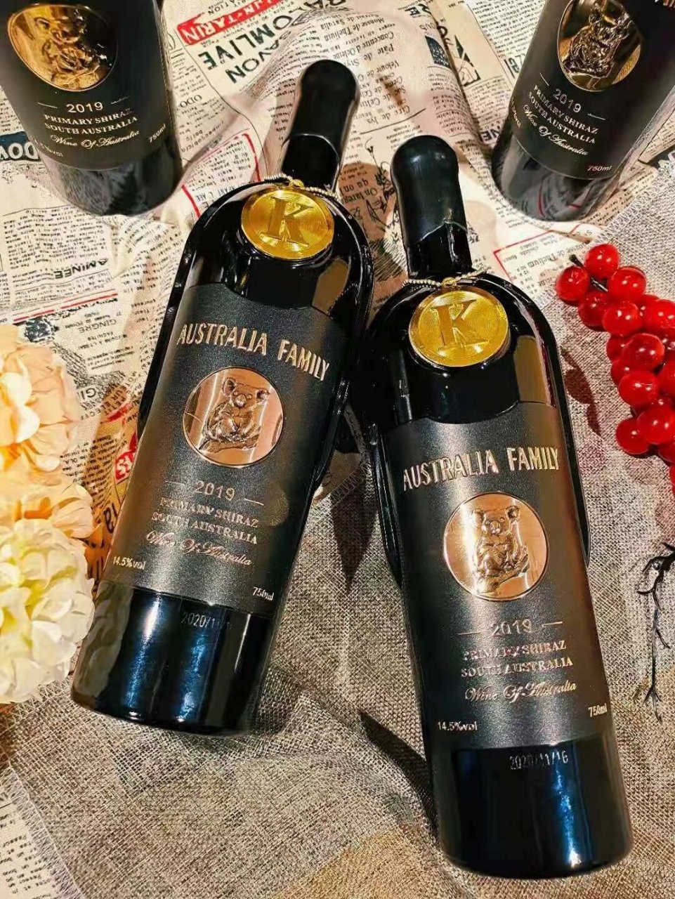 进口红酒考拉原价560一件现价300一件六瓶装澳族酒庄考拉 澳大利亚