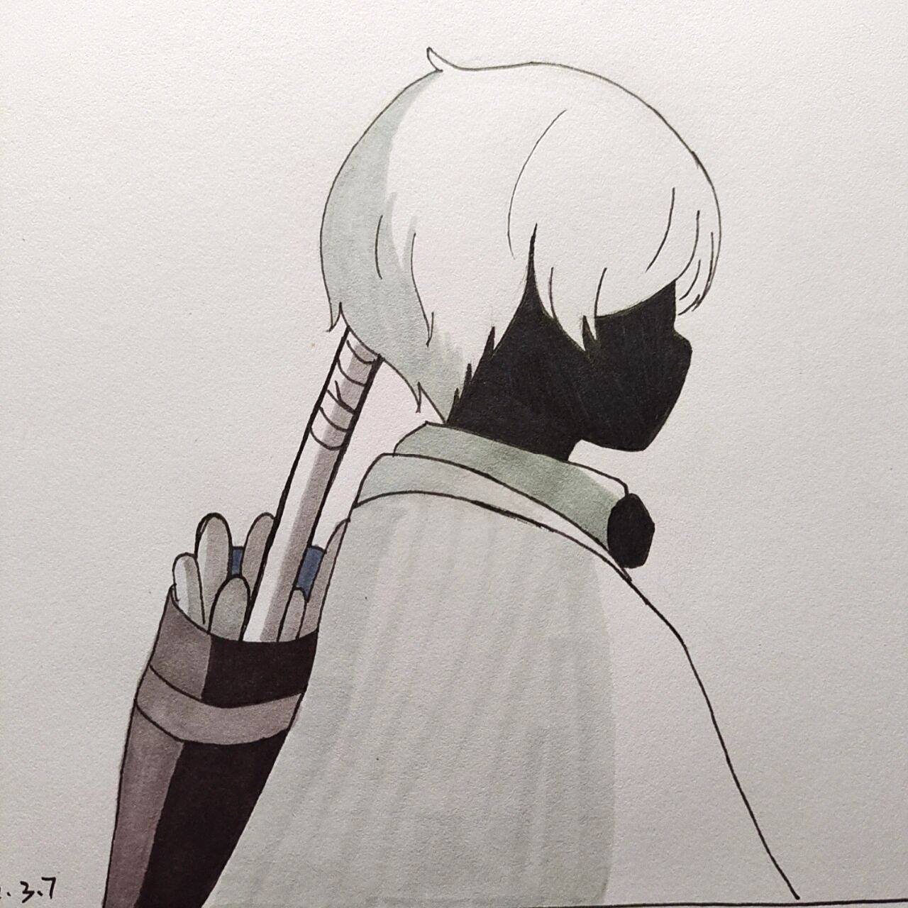 光遇简笔画|含教程 今天解封了 我先画完今天的更