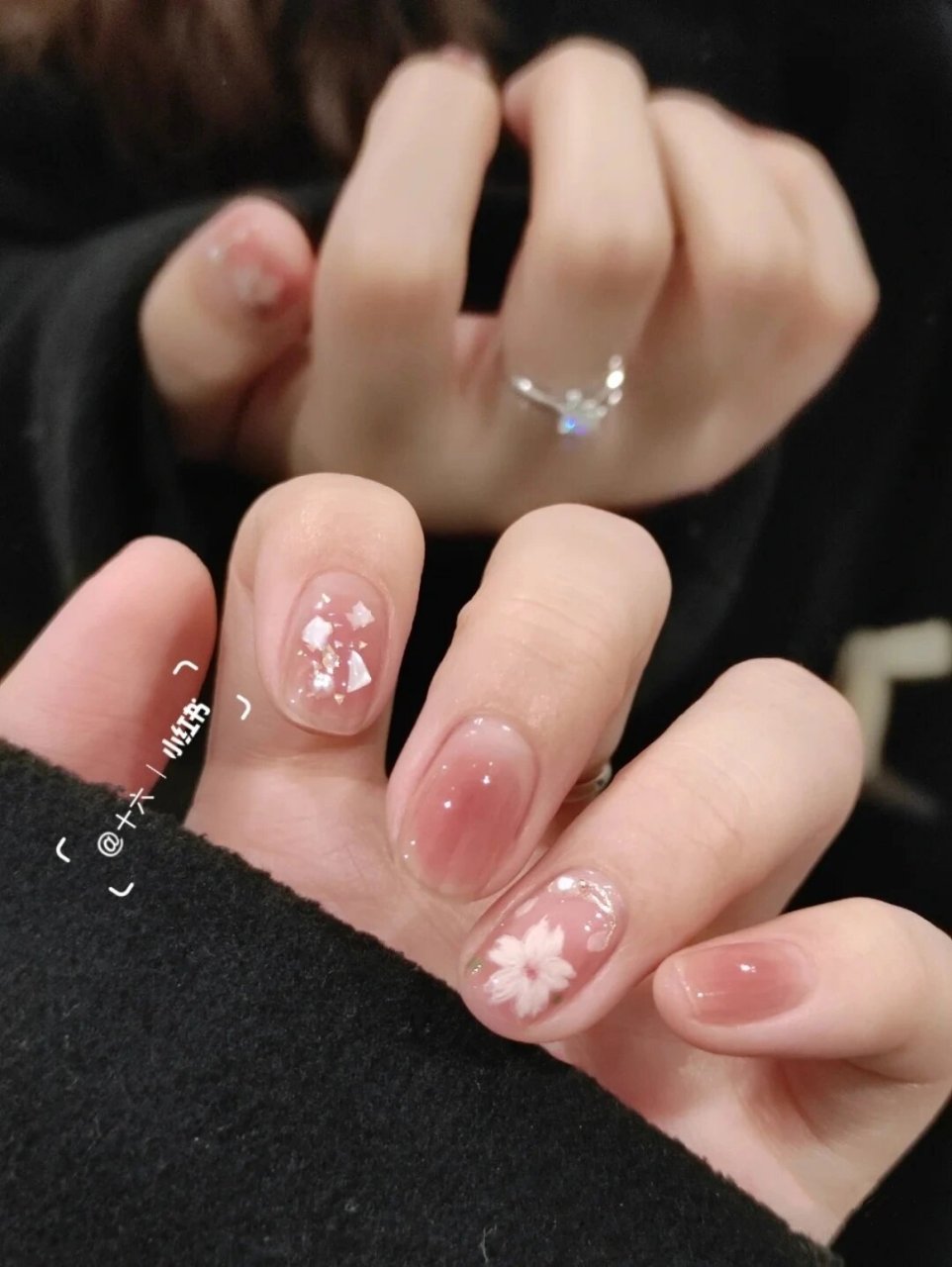 少女心95温柔甜美少女粉色系美甲大赏 粉色系永远是我的心头好!