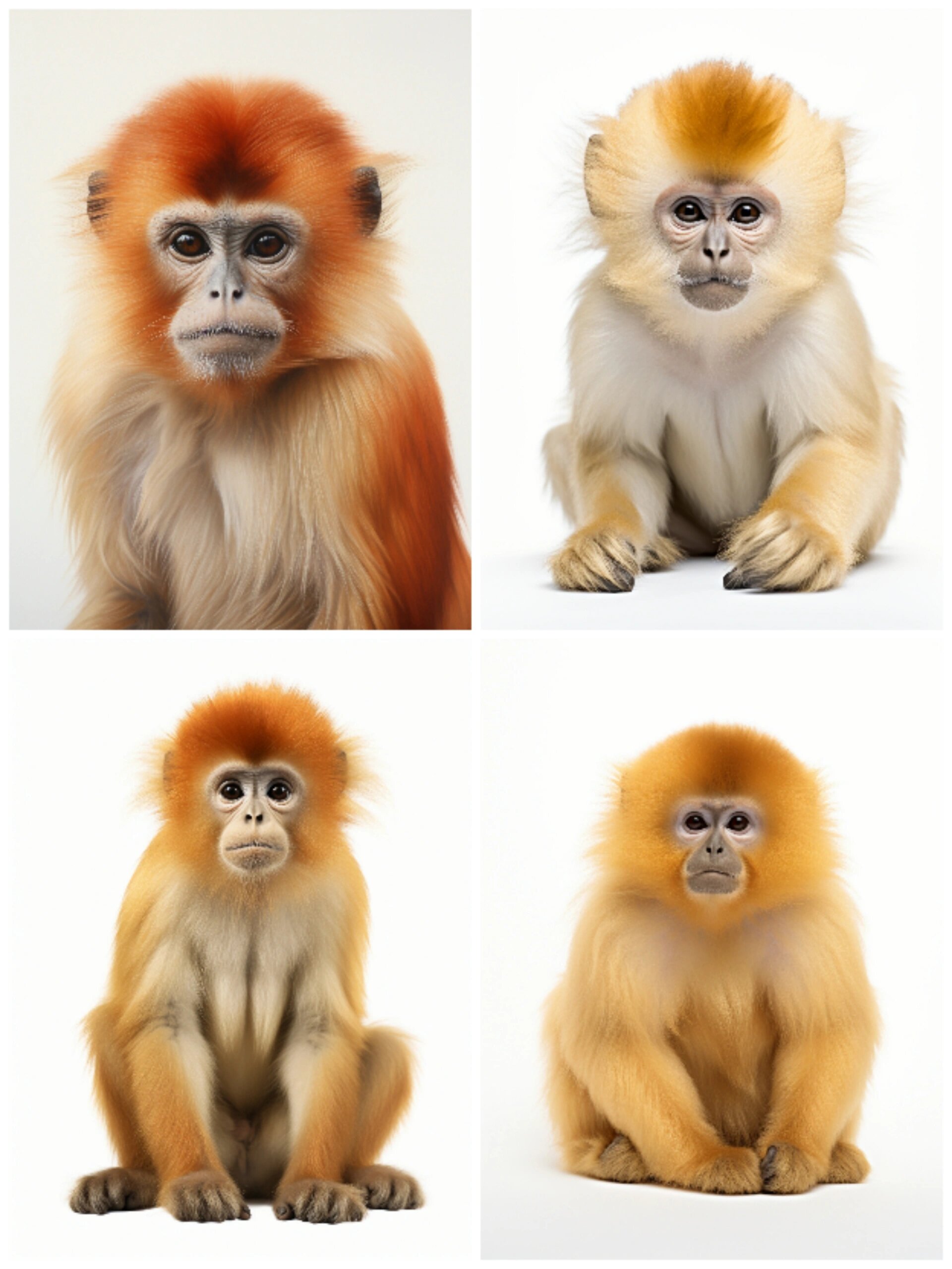 绘画素材|金丝猴