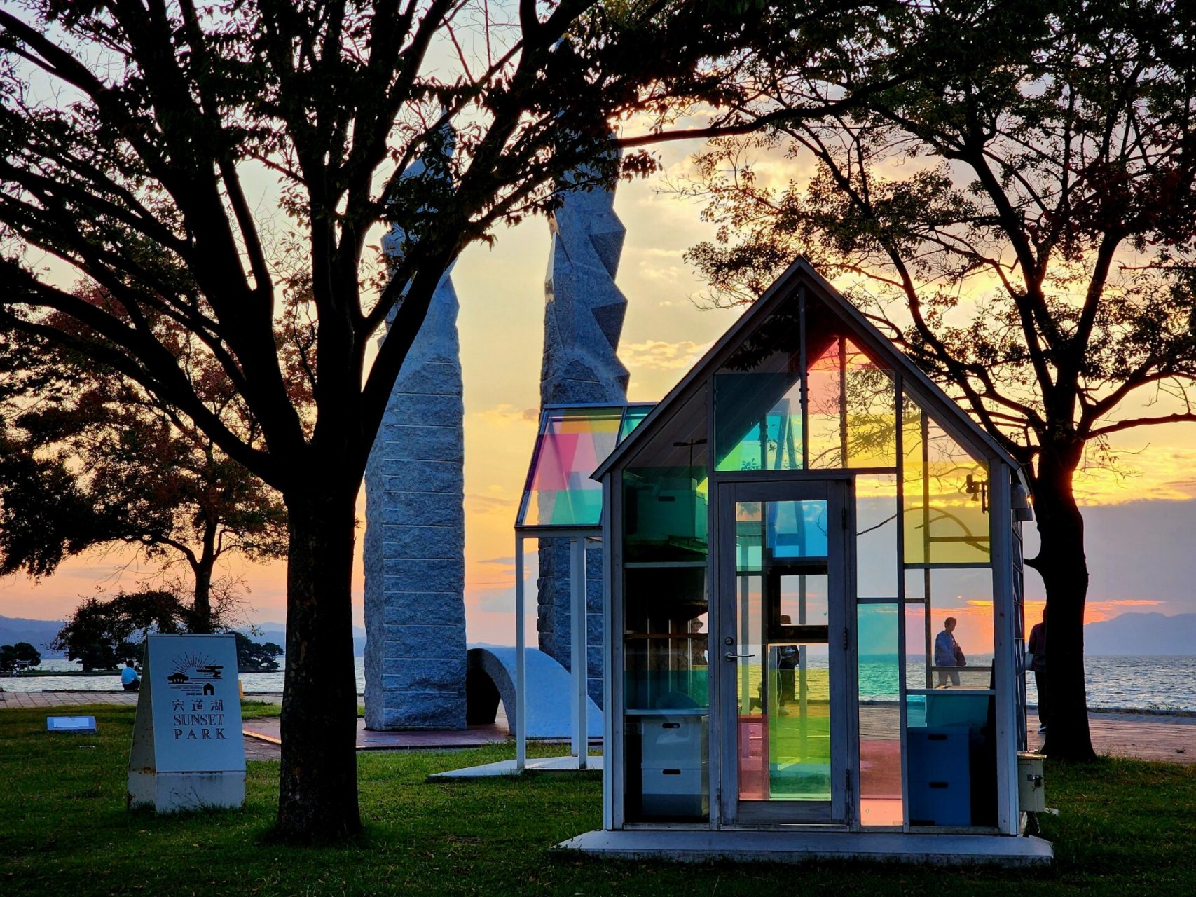 岛根县|松江市|夕阳专属的浪漫06 宍道湖サンセットカフェ 这里也太