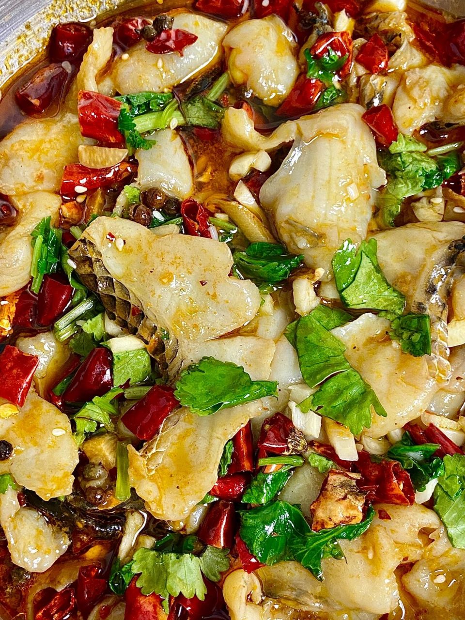 香辣6015鲜 今天内务府送来一条黑鱼 做了一道色香味俱全的 水煮