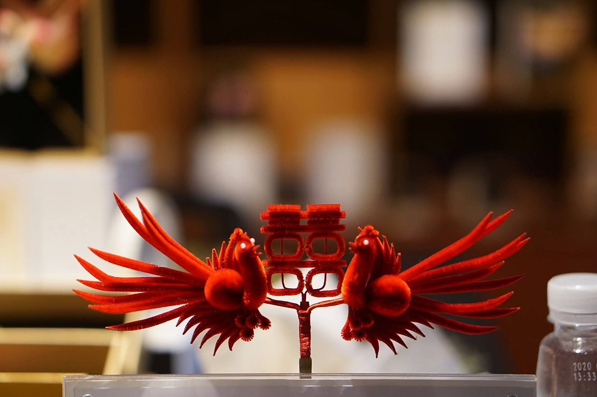 南京博物院的绒花 绒花 荣华