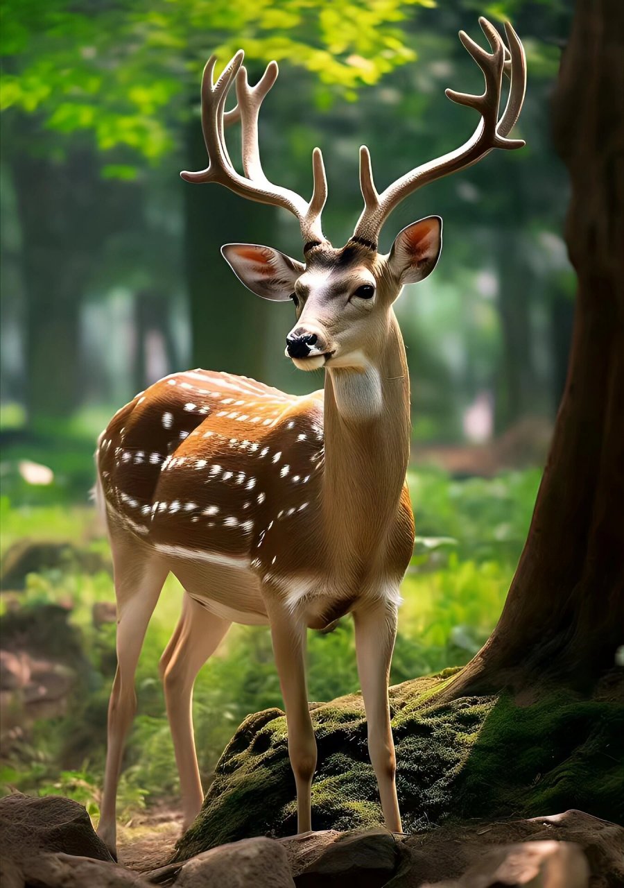 素描步骤-小鹿 林深时见鹿,海蓝时见鲸