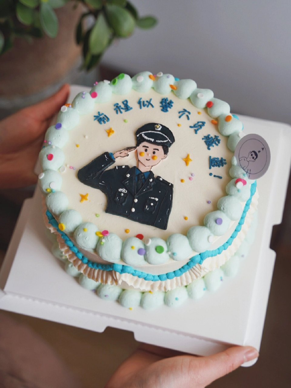 警察叔叔生日蛋糕 #生日蛋糕晒一晒# #警察叔叔蛋糕