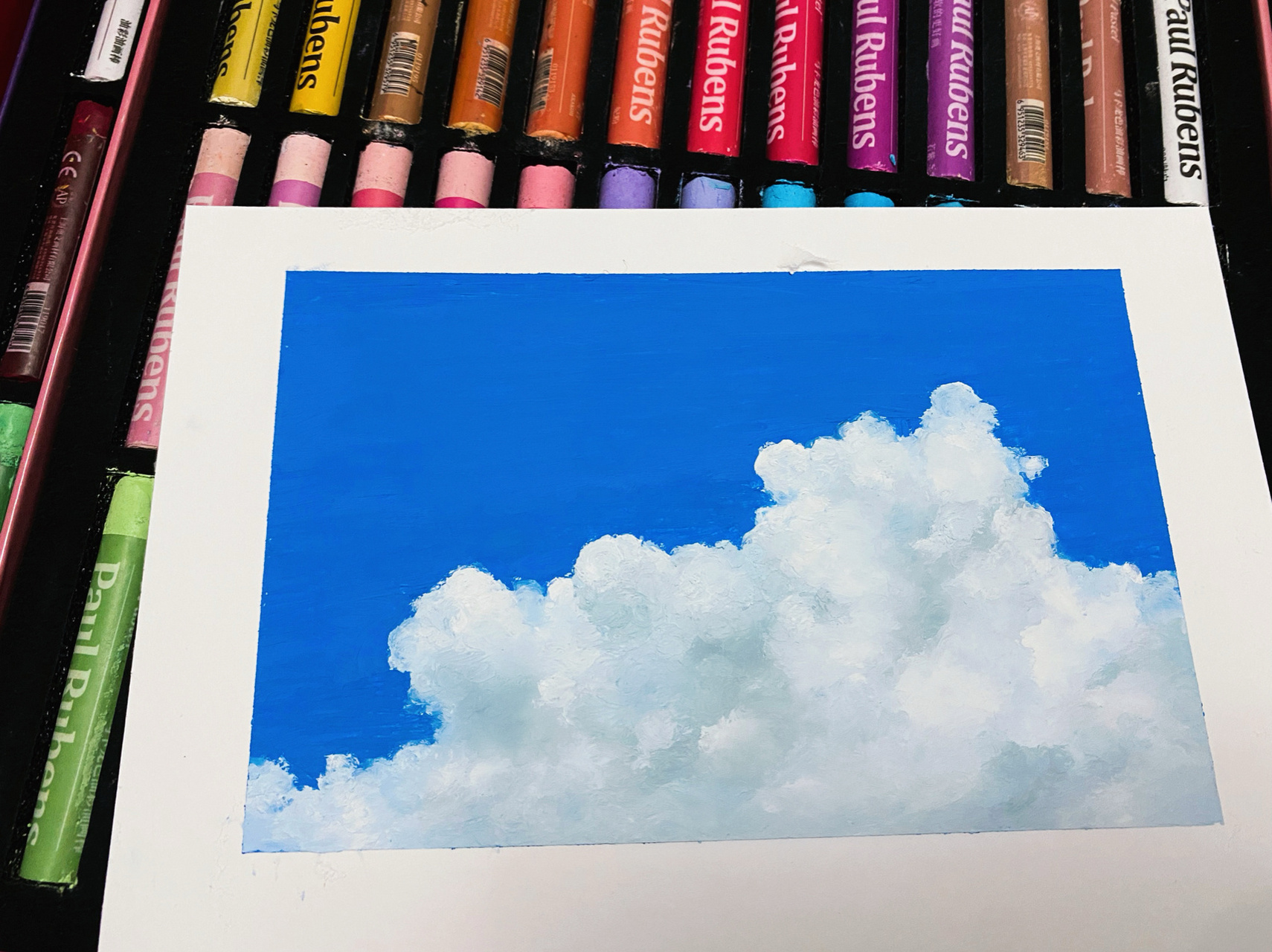 原创 | 油画棒画入门 云(附教程) 大家要的云朵教程来啦!