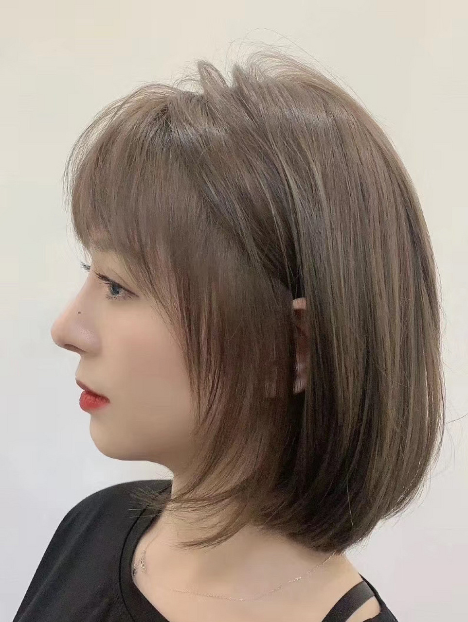 2020颜色分享[烟熏灰棕色] 颜色分享 #北京染发 烟熏灰棕色黄肌(暖肌)