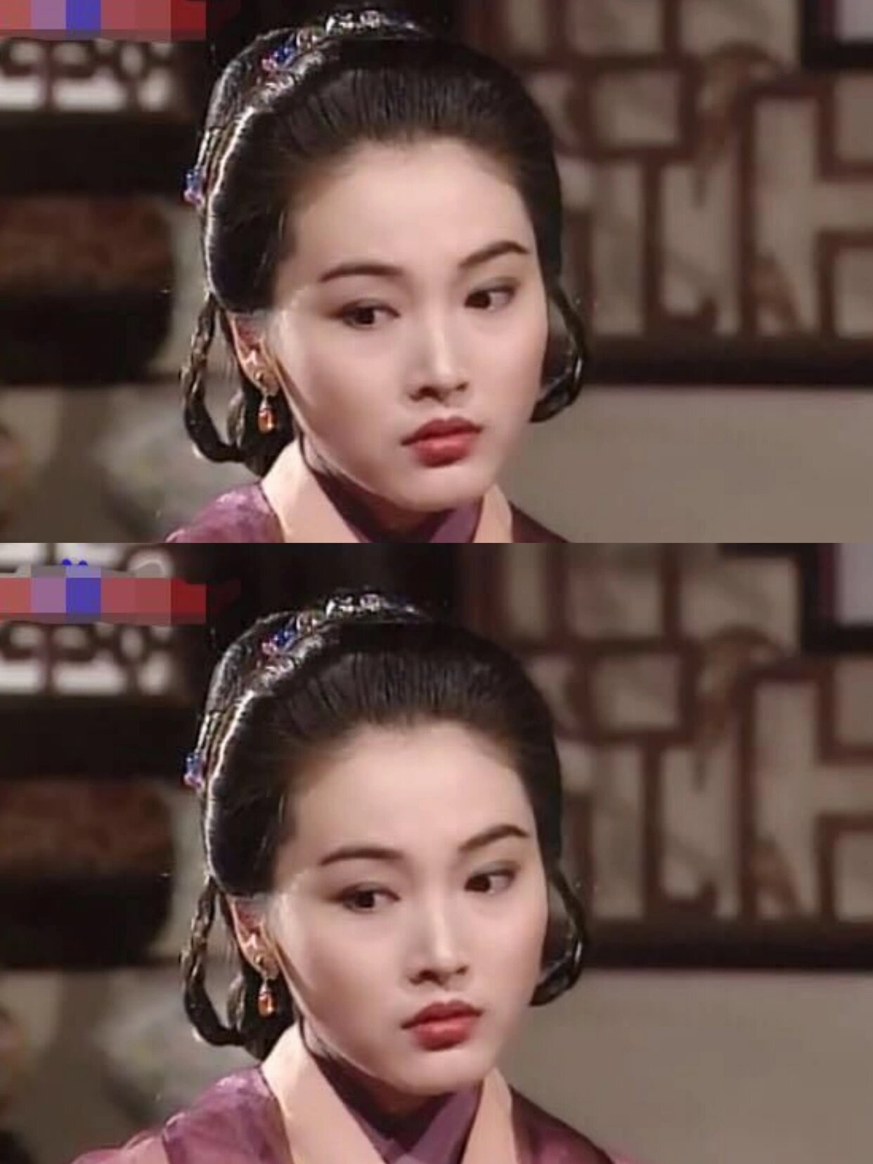 95版《神雕侠侣》中温婉娴熟的何沅君,丈夫病逝后,何沅君殉情自尽.