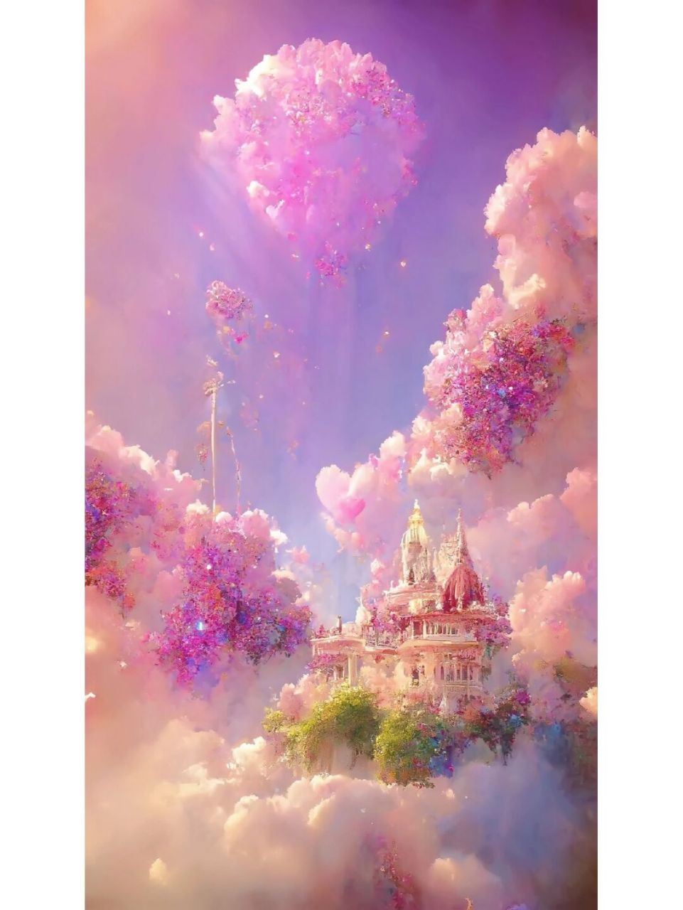 梦幻城堡# #紫色系# #落日晚霞# #粉紫色# #梦幻壁纸# #手机壁纸