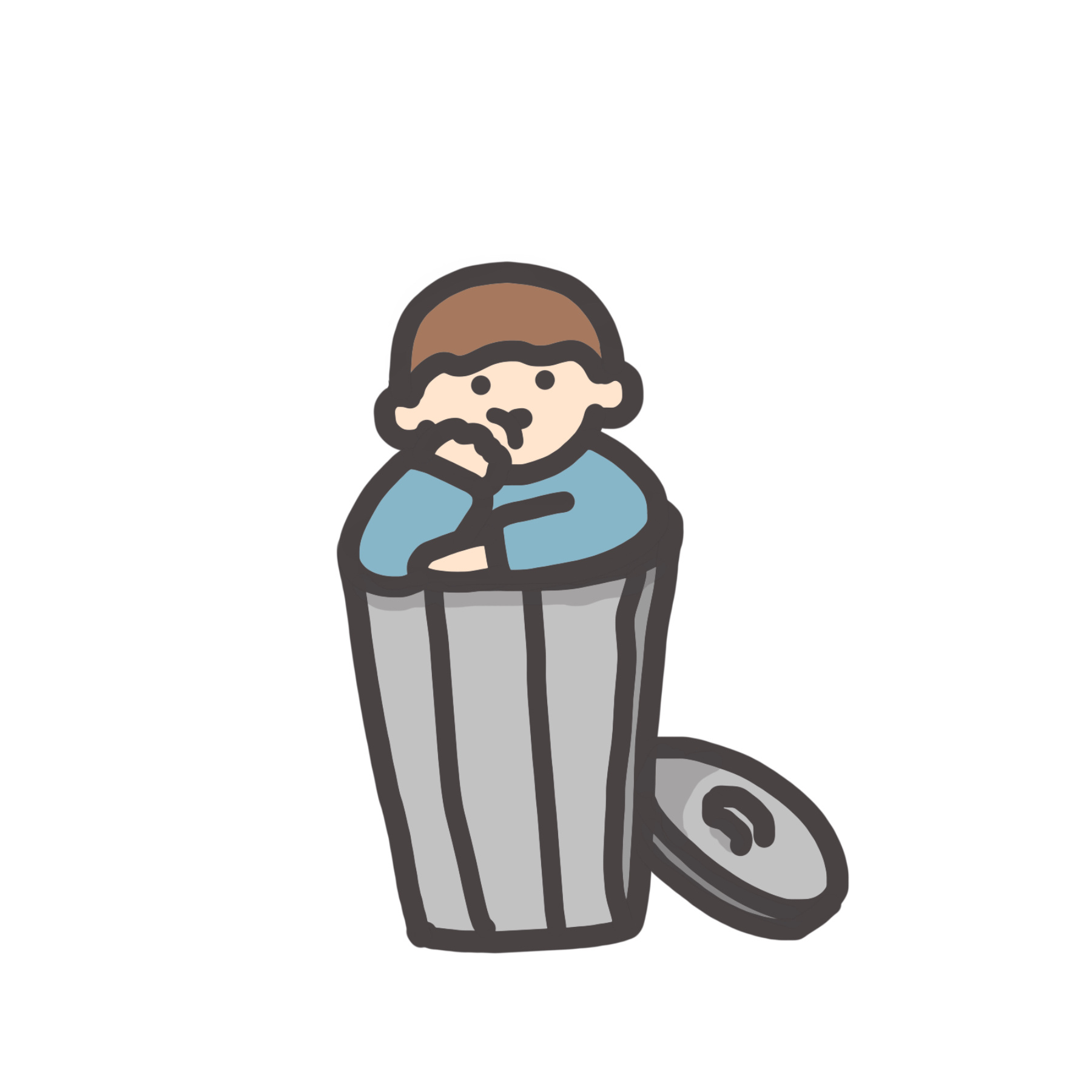 情侣头像(垃圾桶)