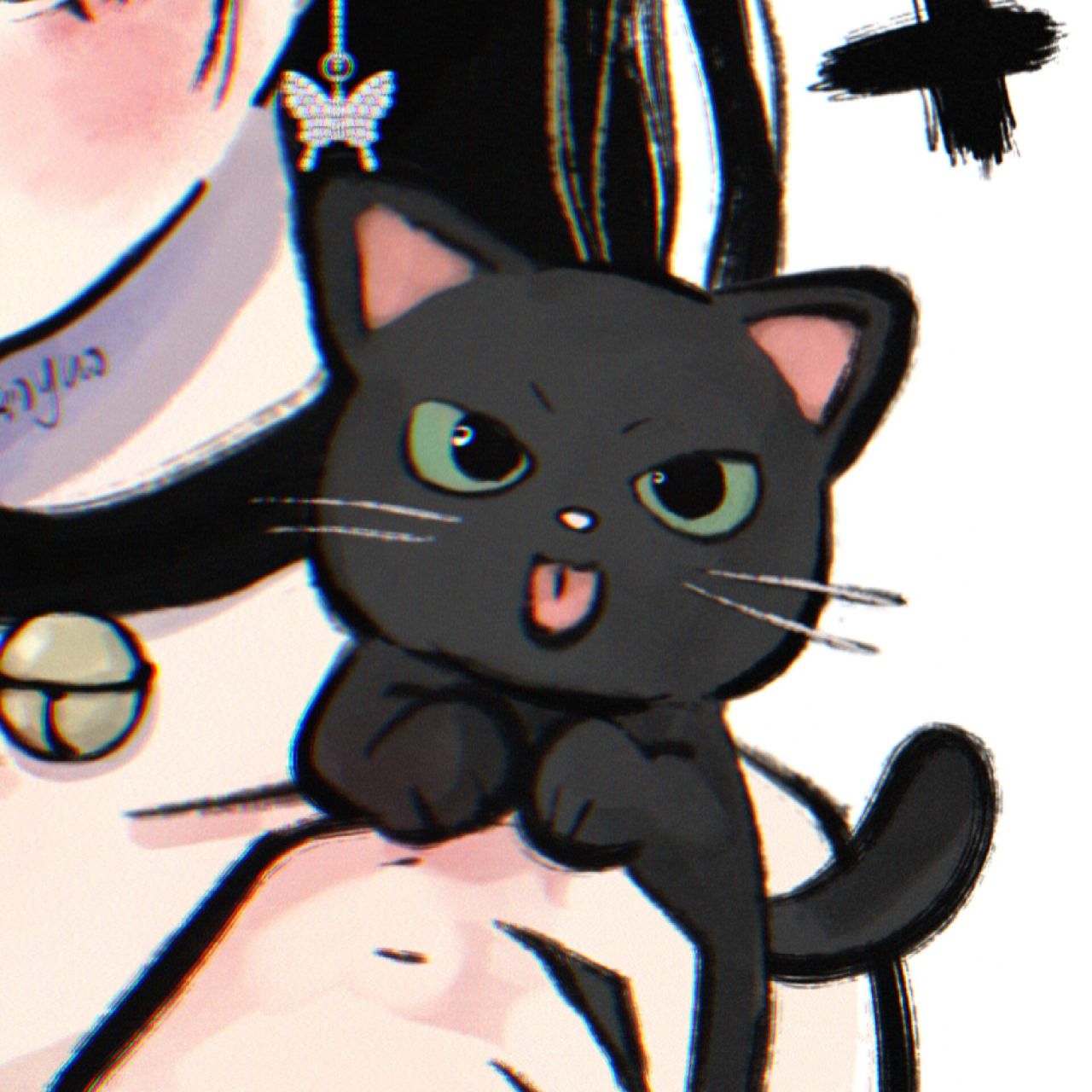 小黑猫才不会带来厄运!|情头 略!