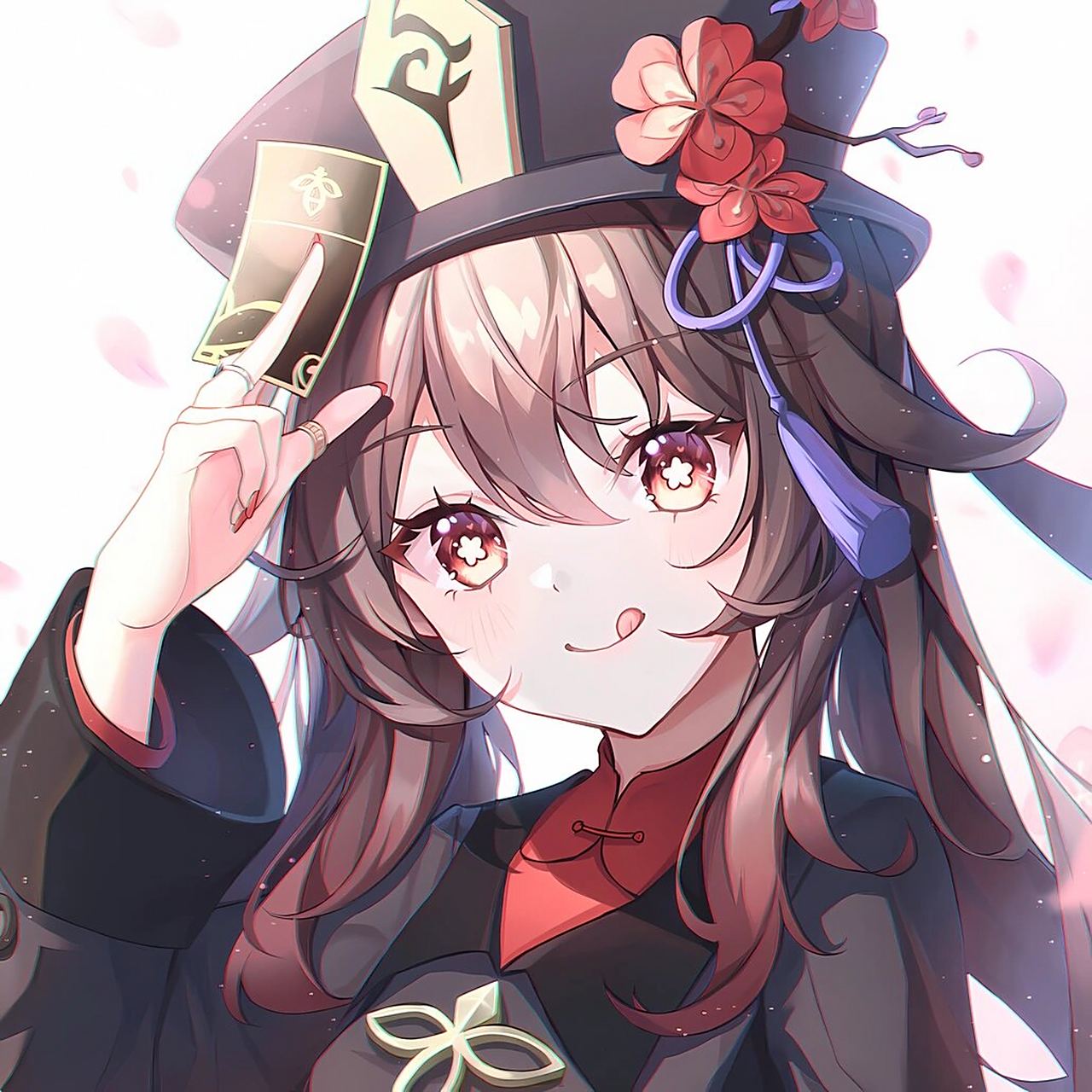 原神胡桃美图1比1头像60张(粉毛胡桃hhh)