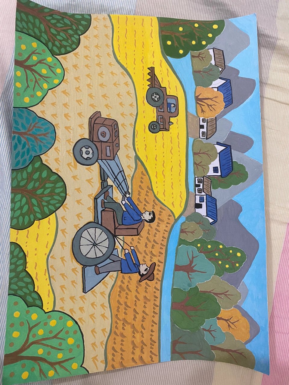 农民画 第一次尝试农民画