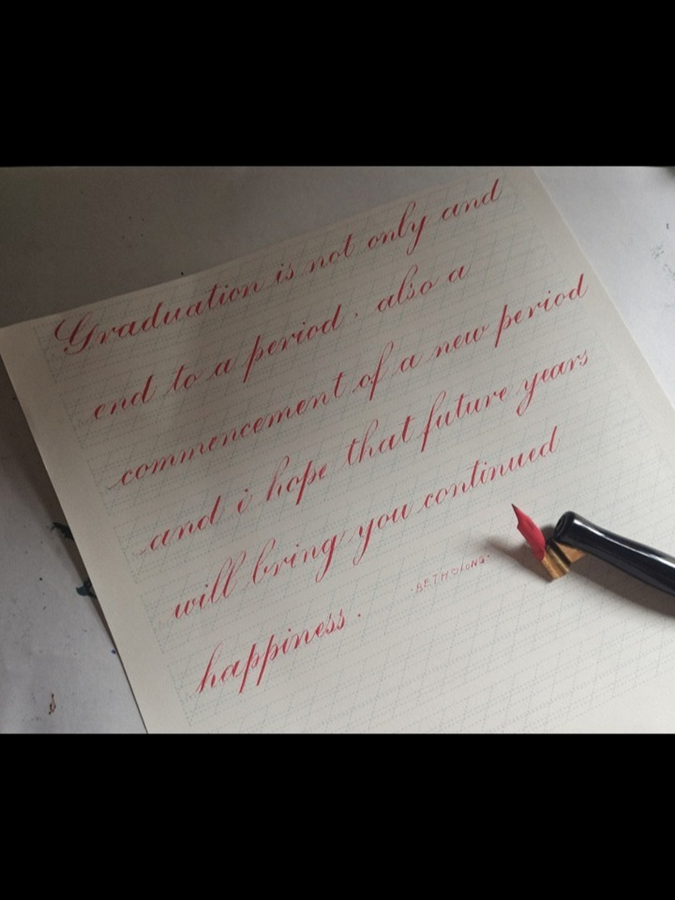 手写英文~毕业寄语 to:毕业生 82graduation is not only an end to