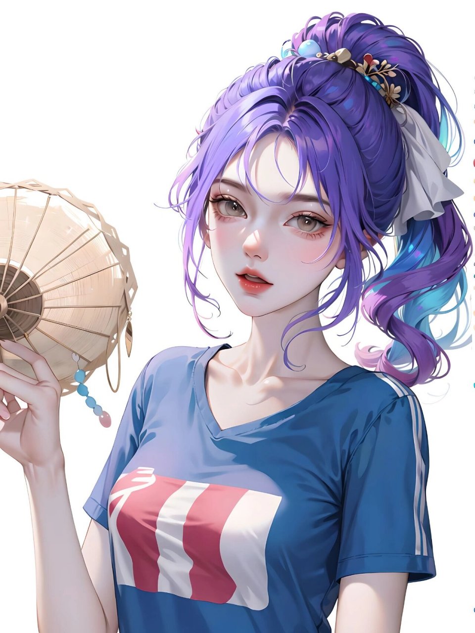 紫发少女‖女生头像‖头像壁纸 彩色系女孩